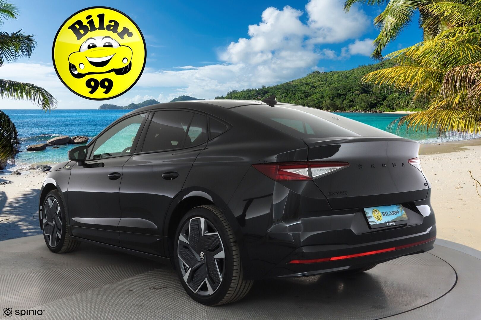 SKODA ENYAQ 2023 80x 4x4 RS iV * Canton / Lasikatto / ACC / ILP / Muistipenkit / Koukku / HUD / Matrix-LED / P.kamera / Keyless * - Kahdet renkaat aluvanteilla / 2x Latauskaapelit / Merkkihuollot - HULLUT AVAJAISHULINAT KORKOTARJOUS 3,29 %