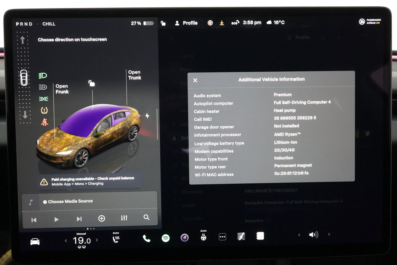 TESLA MODEL 3 2024 78kWh Performance AWD Highland * Lasikatto / Matrix LED / Viihdenäyttö / ILP / Highland-istuimet / P.Kamera * - Akuston esilämmitys / Ilmastoidut nahat / Facelift - HULLUT AVAJAISHULINAT KORKOTARJOUS 3,29 %