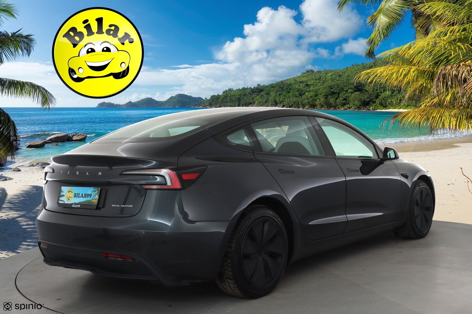 TESLA MODEL 3 2024 Long Range AWD Highland - | ILP | Lasikatto | Premium Audio | Ilmastoidut nahat | Matrix LED | Viihdenäyttö | P.Kamera | Valkoiset nahat | Facelift |