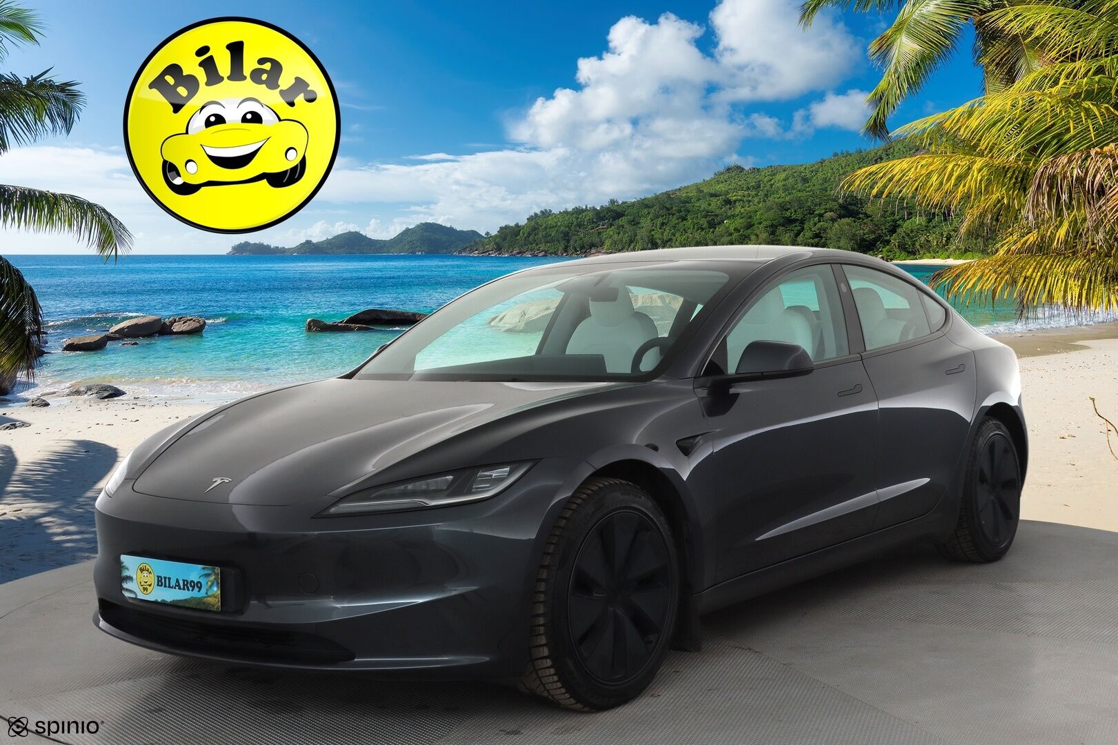 TESLA MODEL 3 2024 Long Range AWD Highland - | ILP | Lasikatto | Premium Audio | Ilmastoidut nahat | Matrix LED | Viihdenäyttö | P.Kamera | Valkoiset nahat | Facelift |