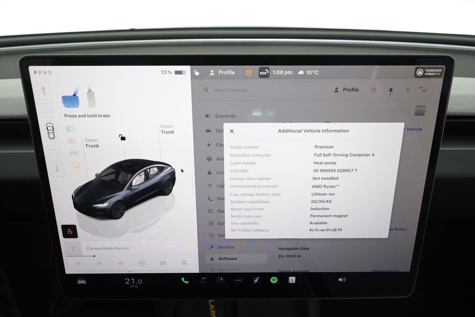 TESLA MODEL 3 2024 Long Range AWD Highland - | ILP | Lasikatto | Premium Audio | Ilmastoidut nahat | Matrix LED | Viihdenäyttö | P.Kamera | Valkoiset nahat | Facelift |