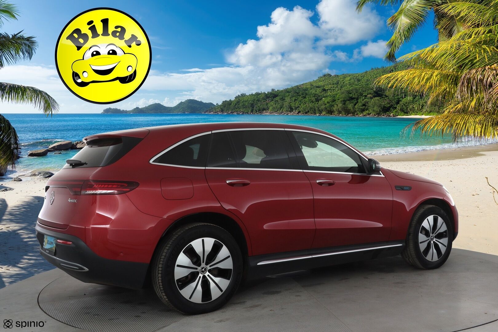MERCEDES-BENZ EQC 2021 400 4Matic - Distronic+ | Muistipenkit | 360° | Midline | Multibeam | AMG-Sisäpaketti | Navi | Keyless | Tuplalasit | SoH 97,8% | Kahdet renkaat aluvanteilla | Juuri merkkihuollettu