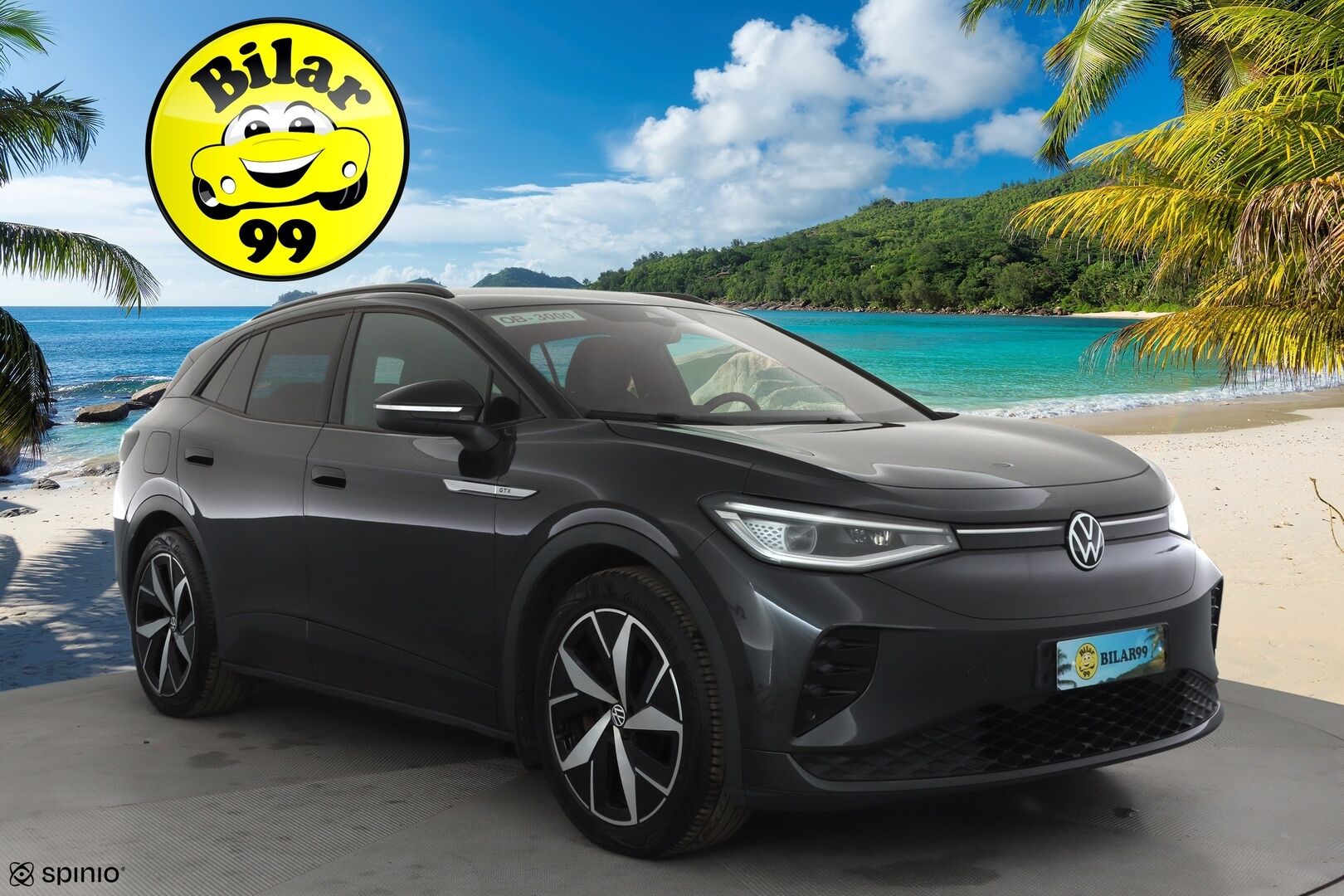 VOLKSWAGEN ID.4 2022 GTX Dual Motor 220kW * ILP / Koukku / ACC / Matrix / P.Kamera / Kaistavahti / Navi / Keyless * - Kahdet renkaat aluvanteilla / 2x Latauskaapelit / Merkkihuollot