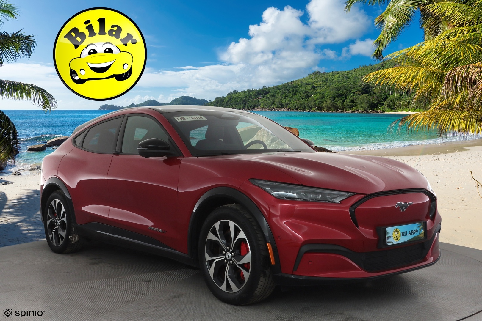 FORD MUSTANG MACH-E 2022 351hv AWD * Koukku / Lasikatto / ACC / 360° / B&O / Muistipenkki / Navi / Kaistavahti / Keyless * - Merkkihuollot / 2x Latauskaapelit / Kahdet renkaat aluvanteilla 