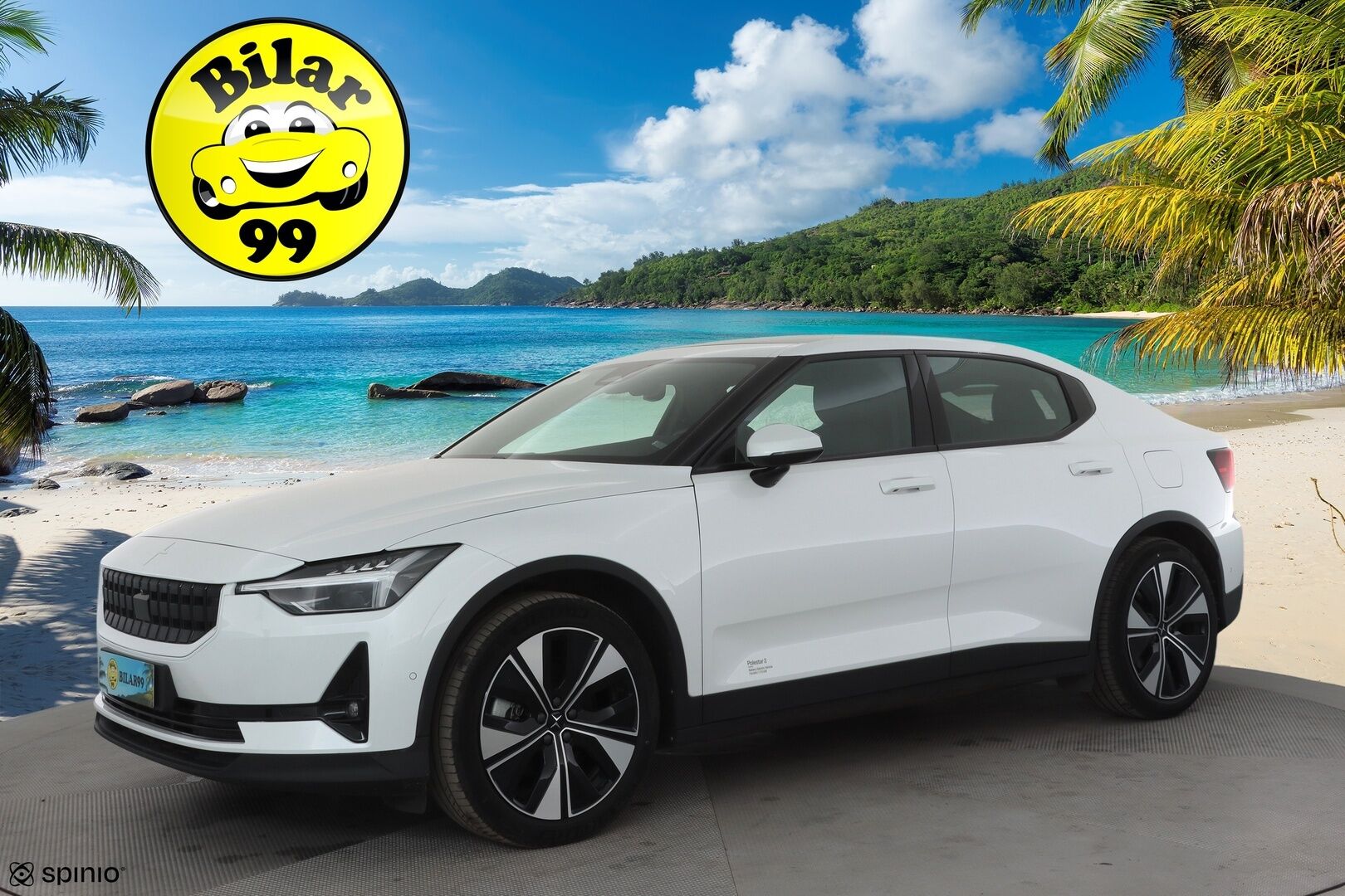 POLESTAR 2 2023 Long Range Single Motor, 170kW * ILP / Lasikatto / H&K / ACC / LED / 360 / Sportpenkki Muistilla / Navi / Keyless * - 2x Latauskaapelit / Kahdet renkaat aluvanteilla
