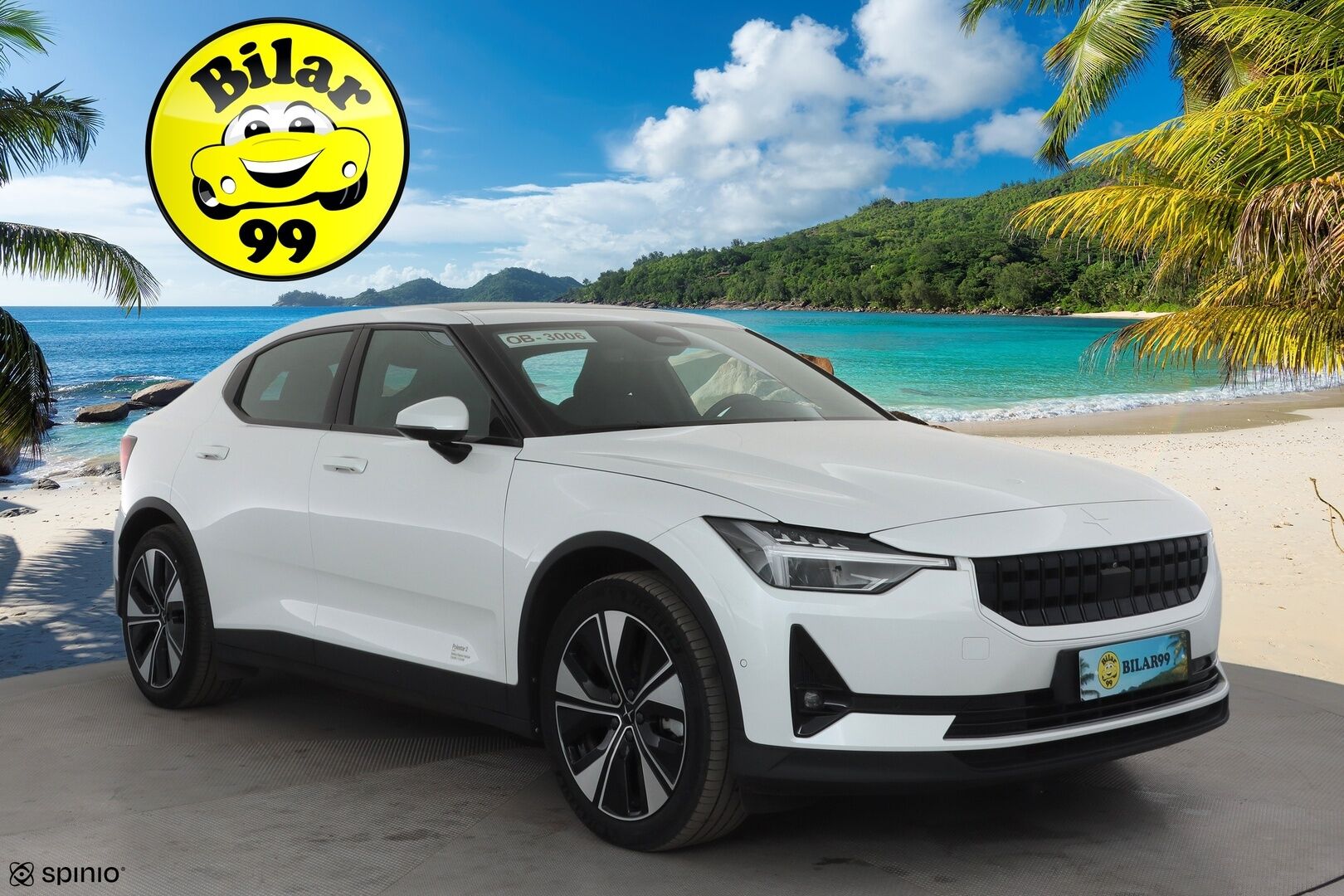 POLESTAR 2 2023 Long Range Single Motor, 170kW * ILP / Lasikatto / H&K / ACC / LED / 360 / Sportpenkki Muistilla / Navi / Keyless * - 2x Latauskaapelit / Kahdet renkaat aluvanteilla