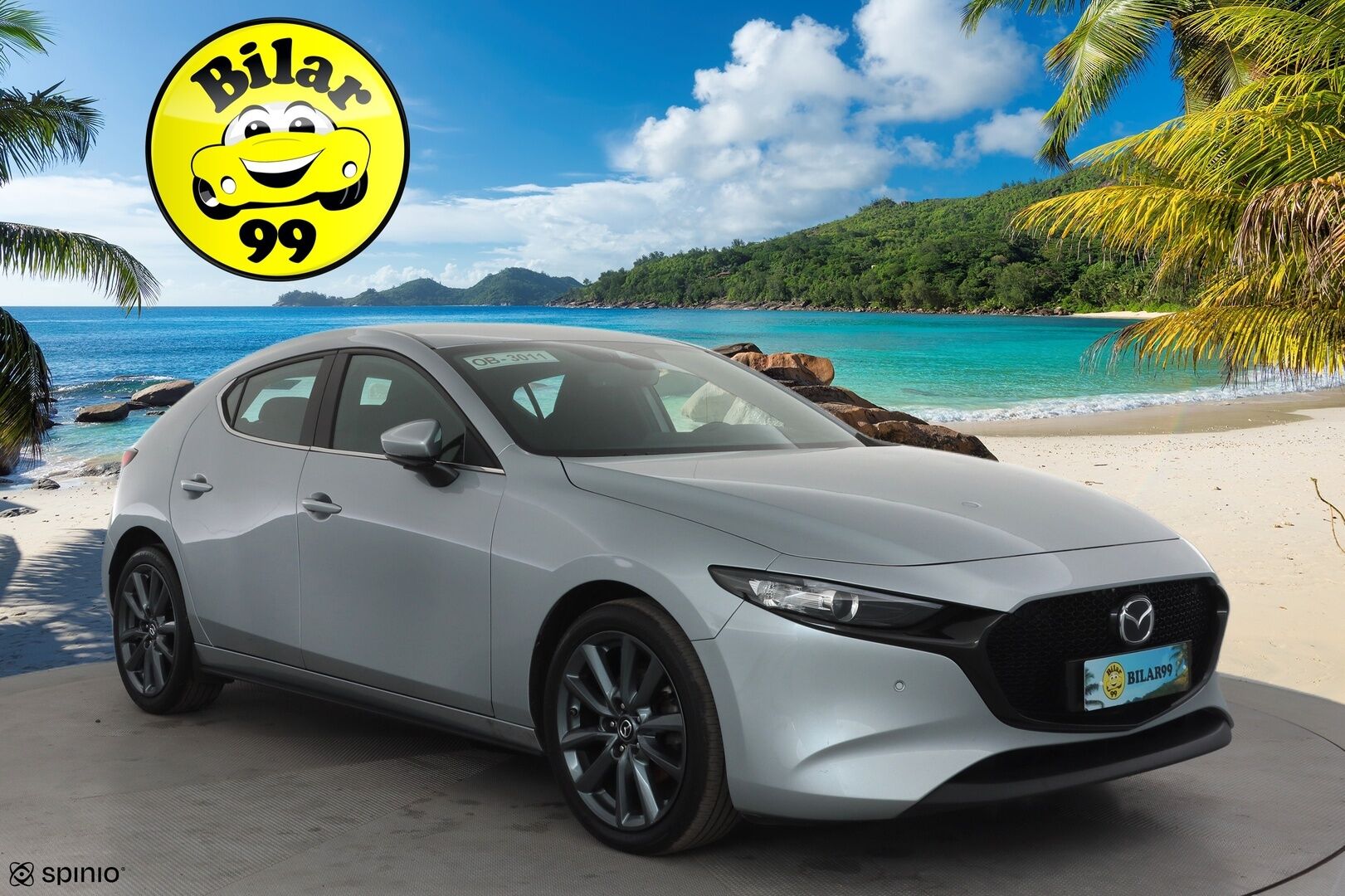 MAZDA 3 2022 Hatchback 2.0 (150hv) M Hybrid e-Skyactiv-G * ACC / HUD / Navi / LED / P.Kamera / Keyless / Ratinlämmitin * - Merkkihuollettu 