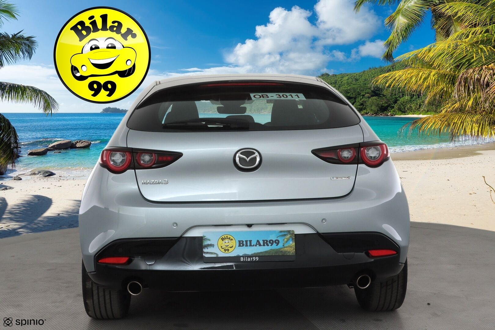 MAZDA 3 2022 Hatchback 2.0 (150hv) M Hybrid e-Skyactiv-G * ACC / HUD / Navi / LED / P.Kamera / Keyless / Ratinlämmitin * - Merkkihuollettu 