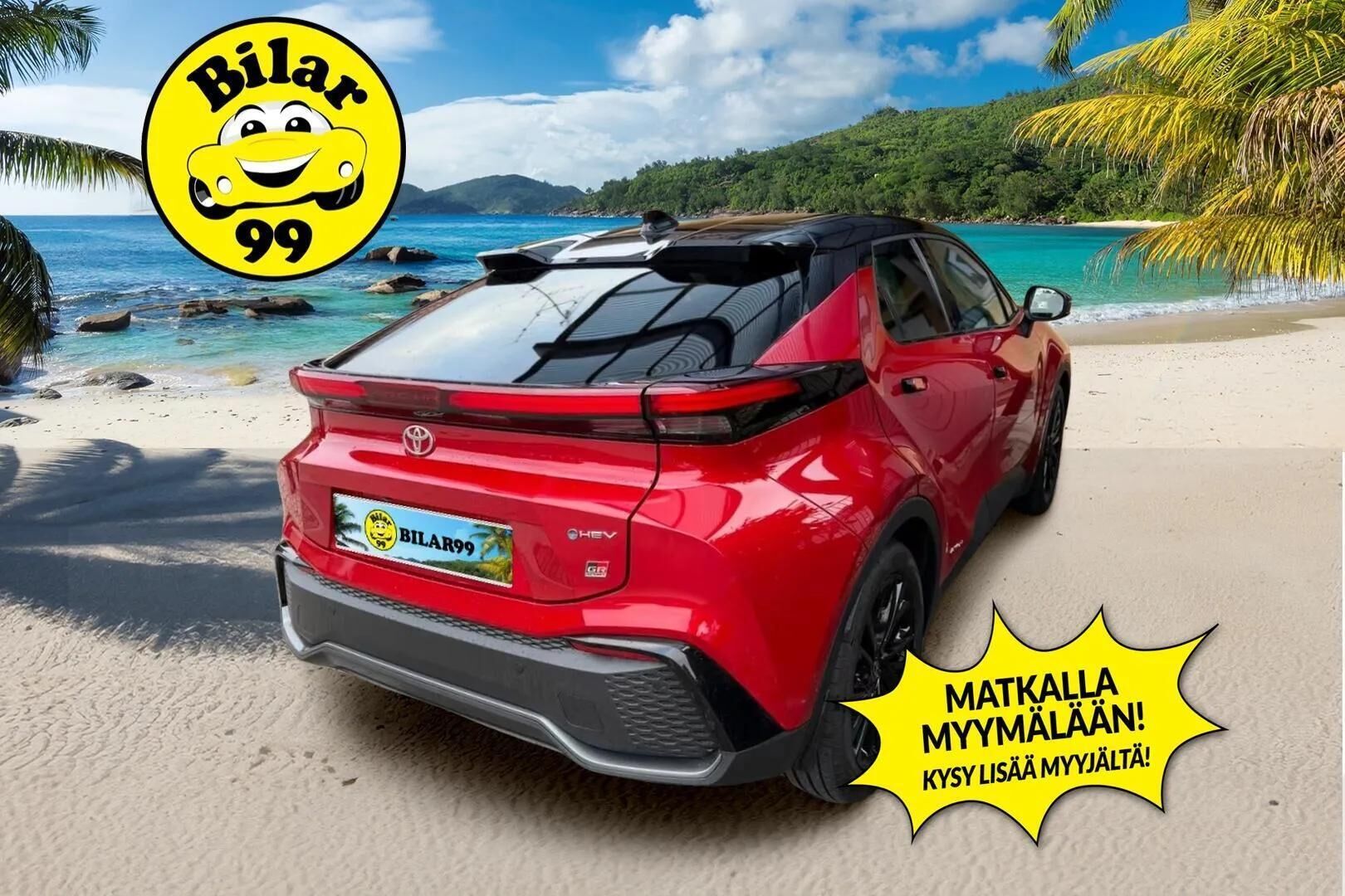 Toyota C-HR 2024 2,0 Hybrid AWD-i GR SPORT * ACC / Muistipenkki / P.Kamera / LED / Navi / Kaistavahti / Keyless * - Kahdet renkaat aluvanteilla / Merkkihuollettu