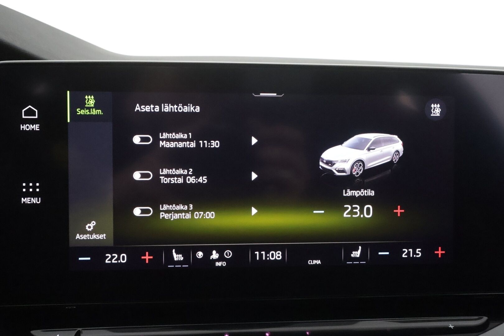 SKODA OCTAVIA 2023 Combi 2,0 TDI 200 4x4 RS DSG Autom. - | Panorama | Webasto | Matrix | ACC | HUD | Hierovat Sporttipenkit Muistilla | P.Kamera | Kaistavahti | Navi | Keyless | Kahdet renkaat |