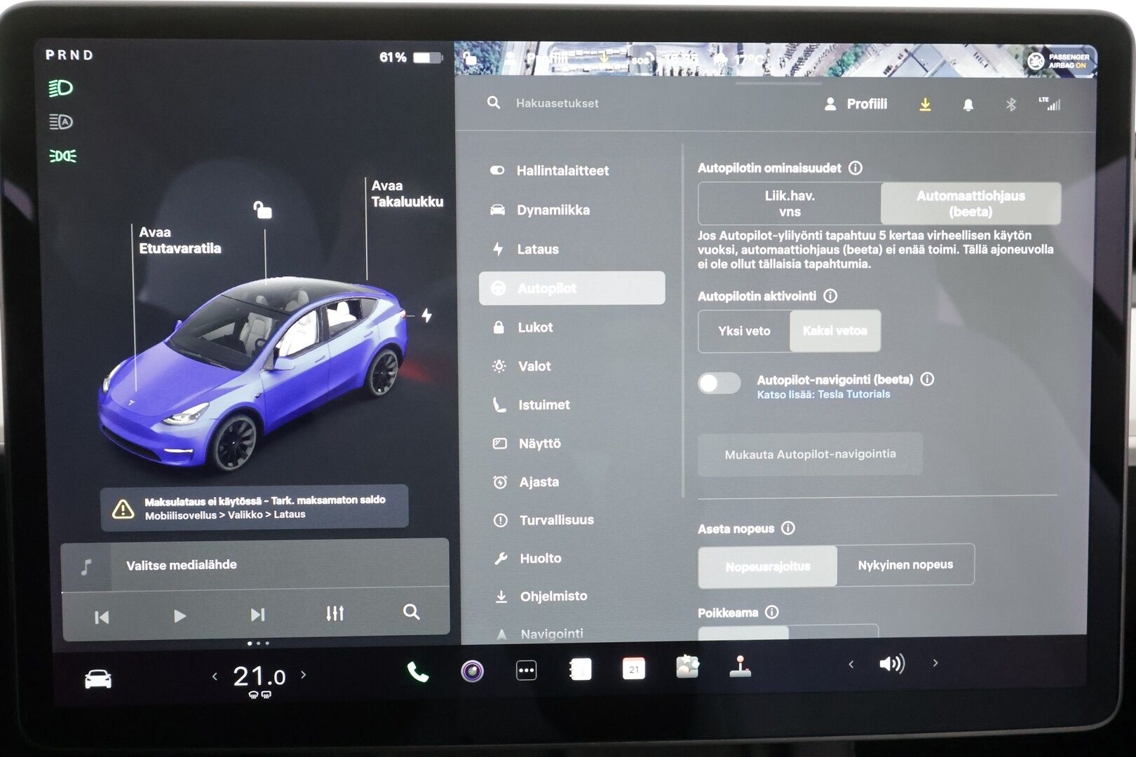 TESLA MODEL Y 2021 Long Range Dual Motor  - | ACC | ILP | EAP | Matrix | Panorama | Valkoiset nahat | Premium audio | Muistipenkki | 