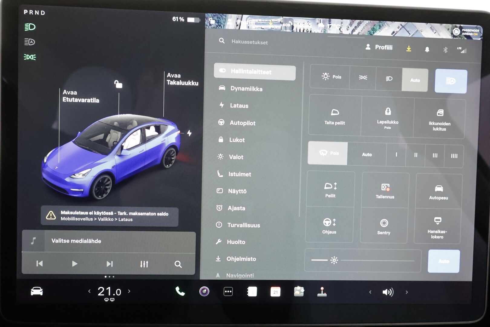 TESLA MODEL Y 2021 Long Range Dual Motor  - | ACC | ILP | EAP | Matrix | Panorama | Valkoiset nahat | Premium audio | Muistipenkki | 