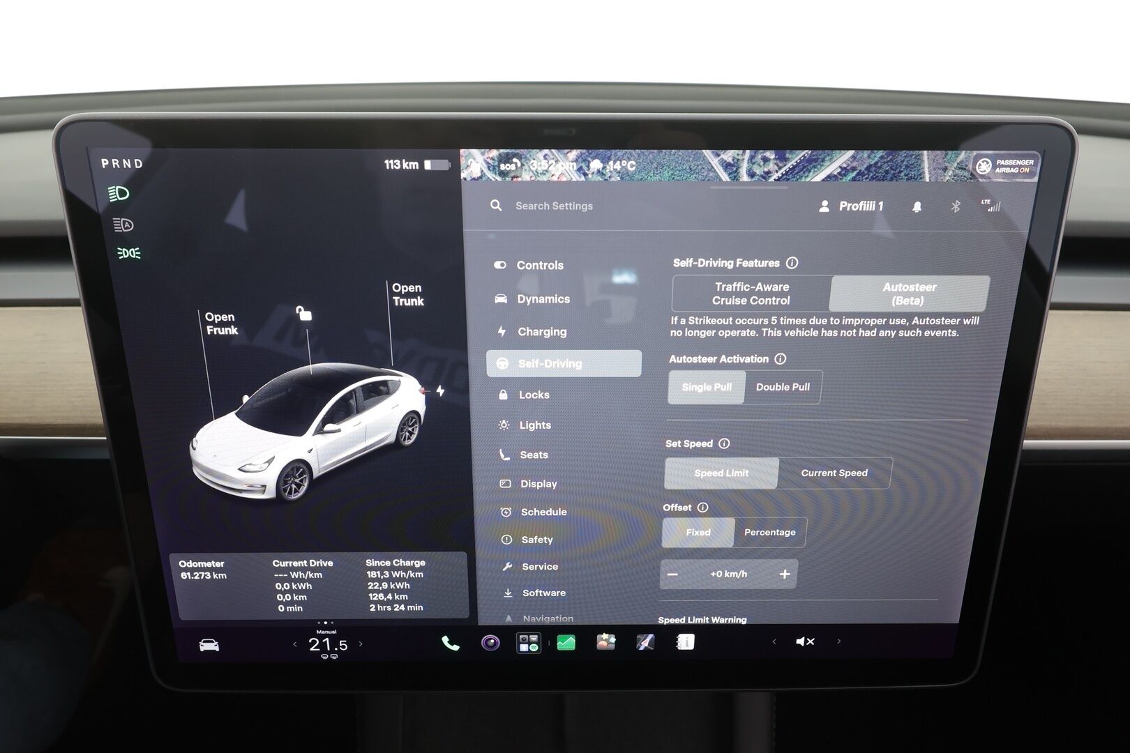 TESLA MODEL 3 2021 Standard Range Plus RWD - | ILP | Lasikatto | ACC | Matrix-LED | P.Kamera | Muistipenkki | Premium Speakers | Navi | Kaistavahti | Keyless | 2x Latauskaapelit |