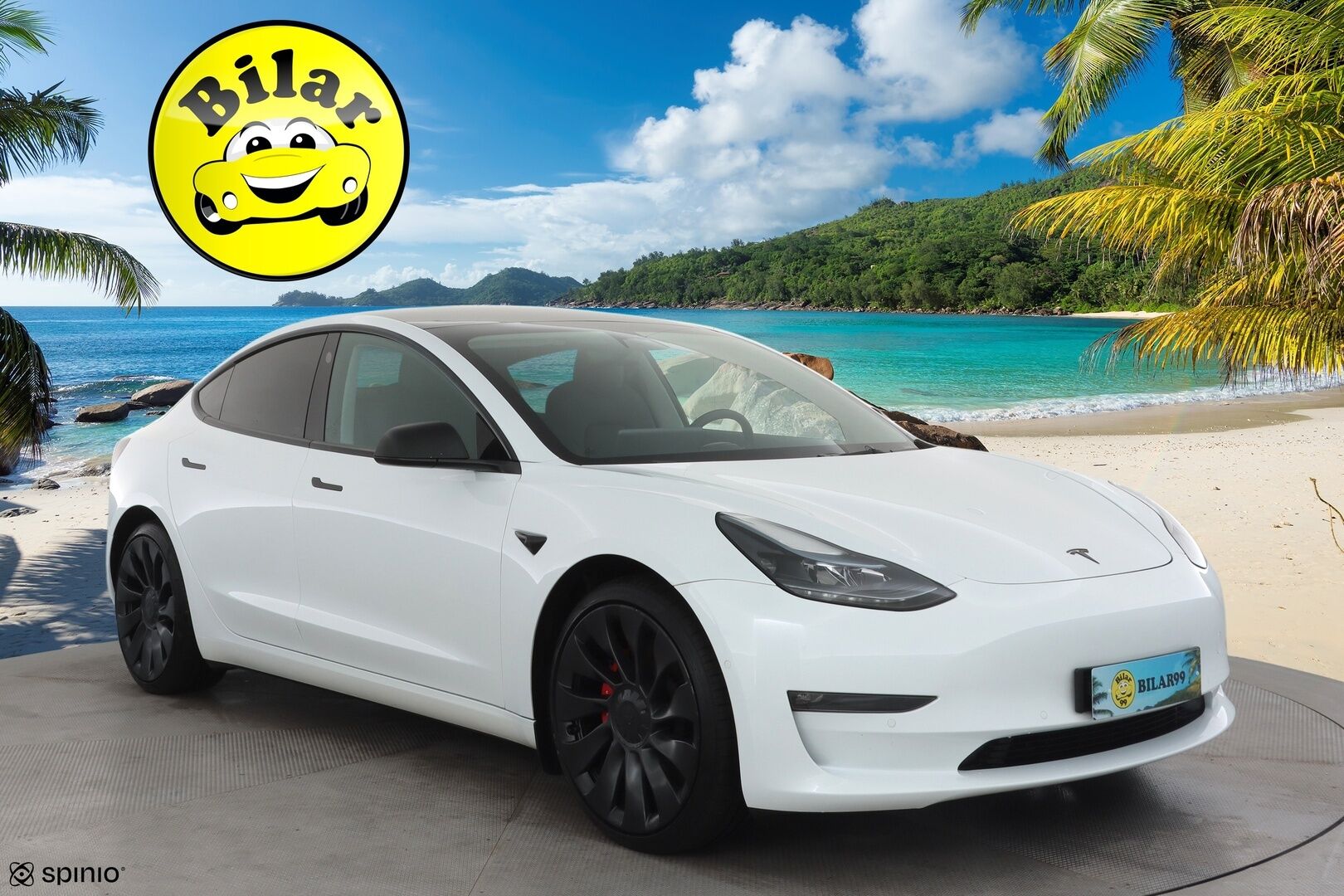 TESLA MODEL 3 2023 Performance - | ILP | ACC | Lasikatto | Matrix | P.Kamera | Muistipenkki | Premium Audio | Navi | Kaistavahti | Keyless | Kahdet renkaat | 2x Latauskaapelit |