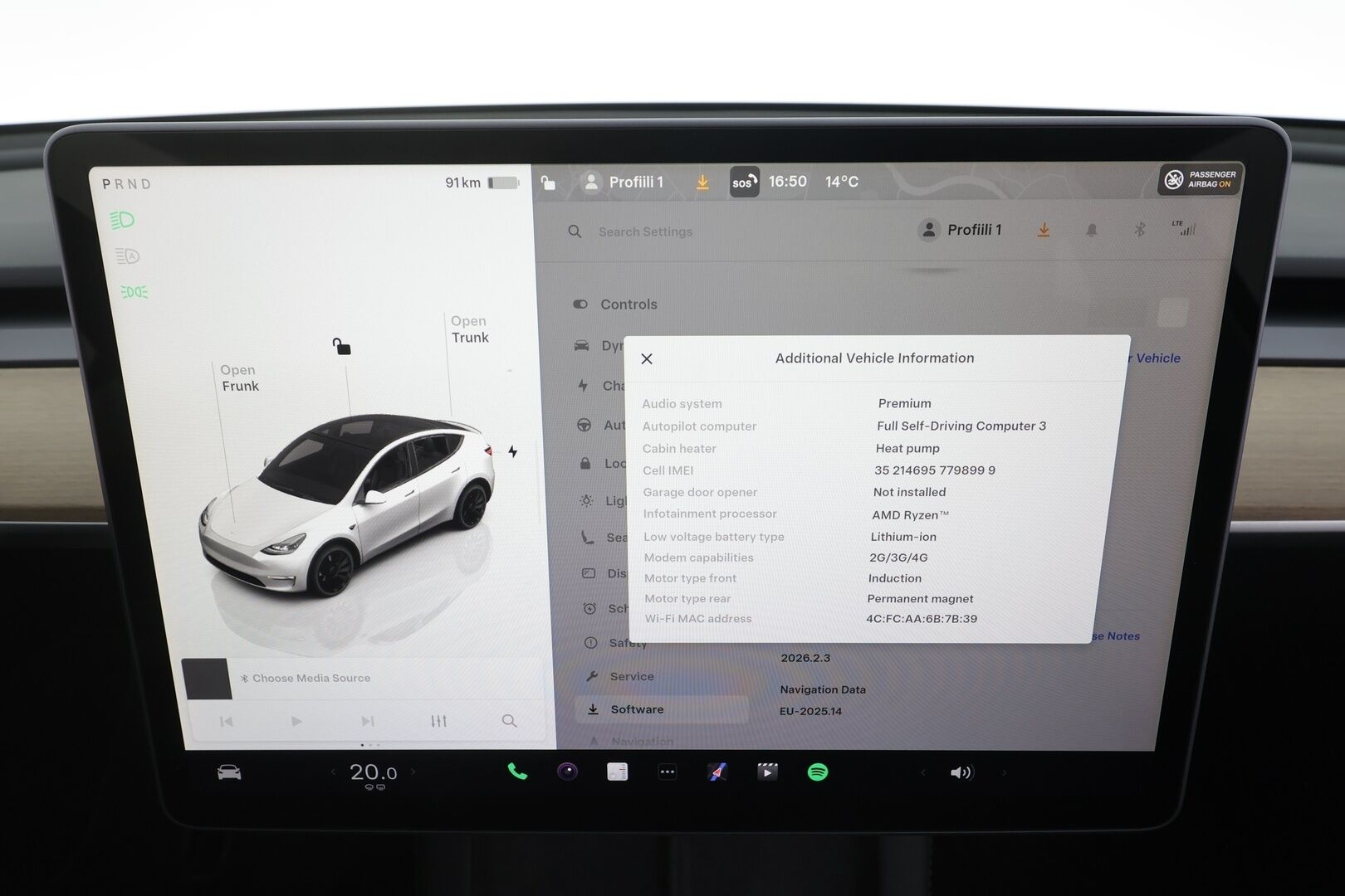 Tesla Model Y 2023 Performance - | FSD | ILP | ACC | Ryzen | Matrix | Premium audio | Lasikatto | Sähkönahat | Muistipenkki | P.kamera | Sähk. takaluukku | 