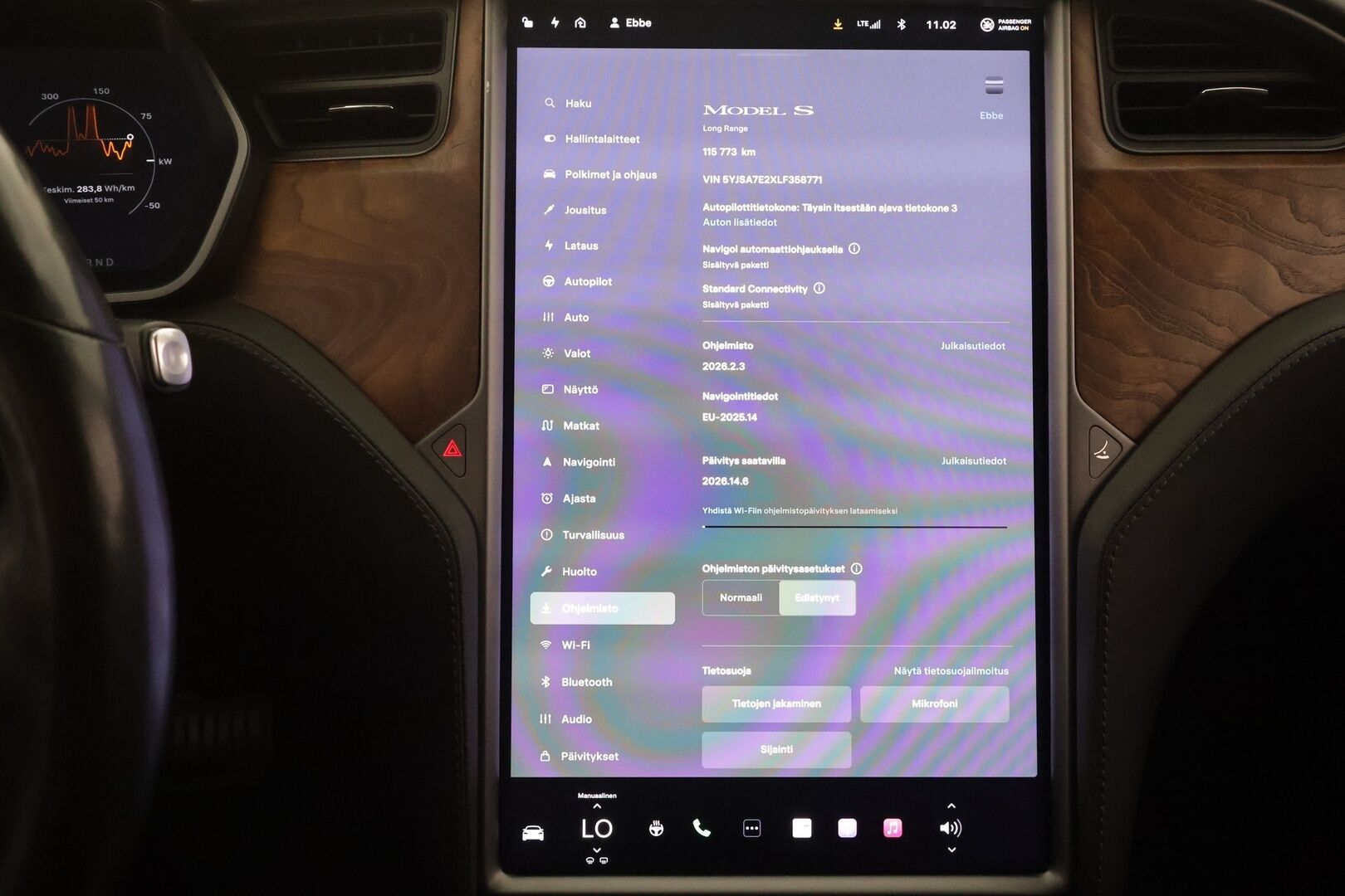 TESLA MODEL S 2020 Long Range Raven AWD - EAP | Ilma-alusta | ACC | Lasikatto | Kamera | Muistipenkki | Premium audio | LED | Kaistavahti | Keyless | Kahdet Teslan vanteet | Puhdas Carvertical