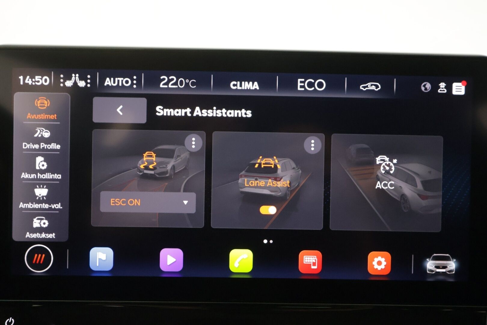 Cupra Leon Sportstourer 2023 1,4 PHEV 180 kW e-HYBRID DSG - | ACC | DCC | P.kamera | Ambient | Puolinahat | Sporttipenkit | P.kamera | Keyless | LED | Kaistavahti | ALV | 