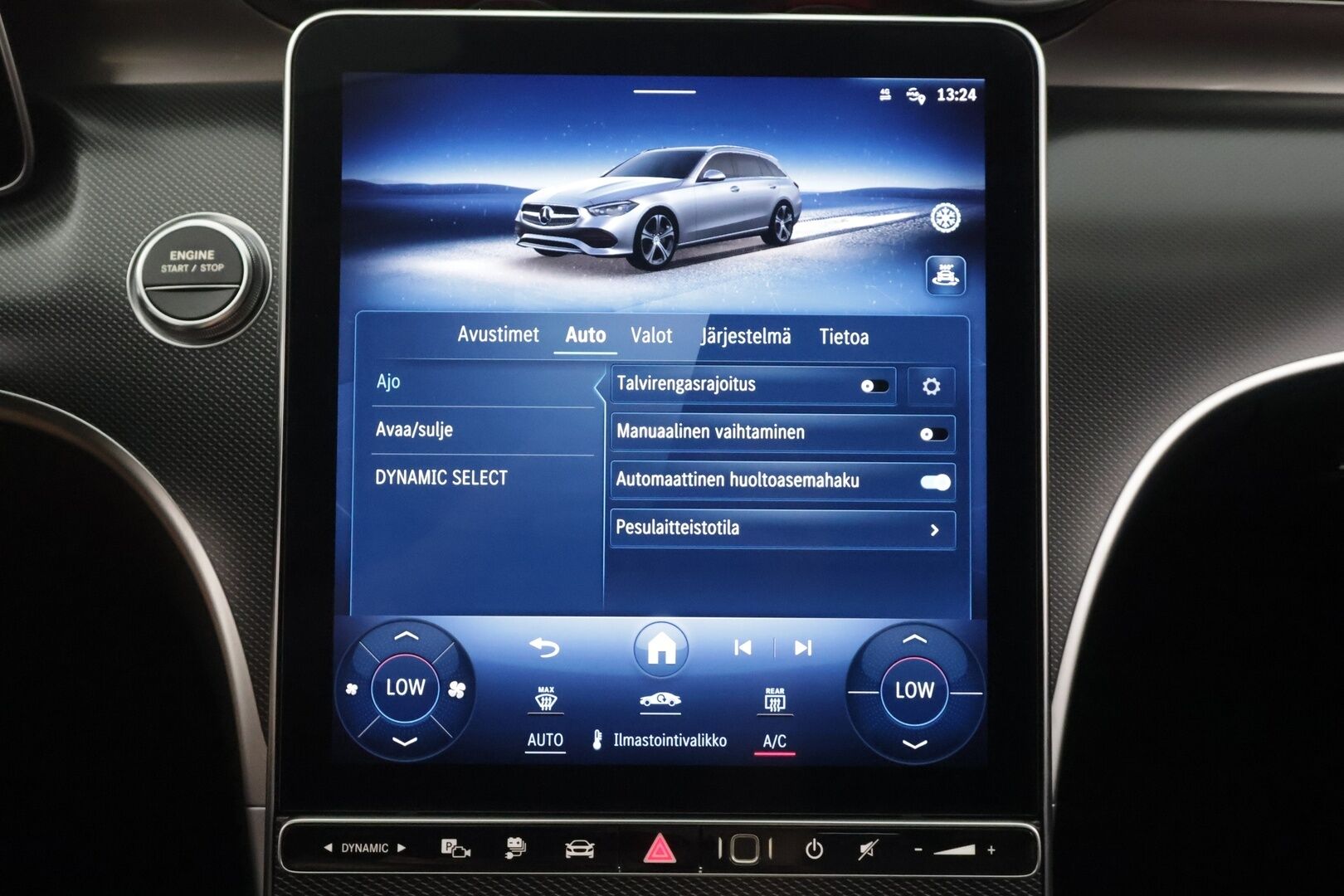Mercedes-Benz C 2023 300 e T A Business Avantgarde - | Distronic+ | Koukku | High Performance LED | Burmester | P.kamera | Osasähköt puolinahoilla | Apple&Android | Kahdet Renkaat | Koti&Kauppalaturi |