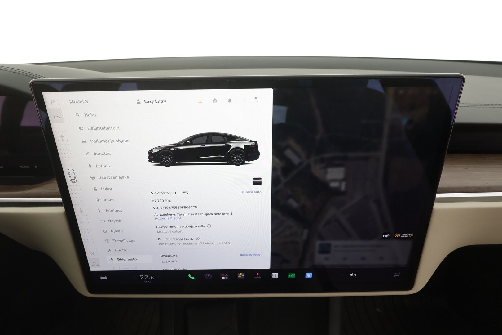 TESLA MODEL S 2023 100kWh Long Range AWD - | Koukku | Ilma-alusta | ILP | ACC | Matrix-LED | Lasikatto | P.Kamera | Ilmastoitu Muistipenkki | Premium Audio | Navi | Keyless  | 2x Latauskaapelit | Kahdet renkaat |