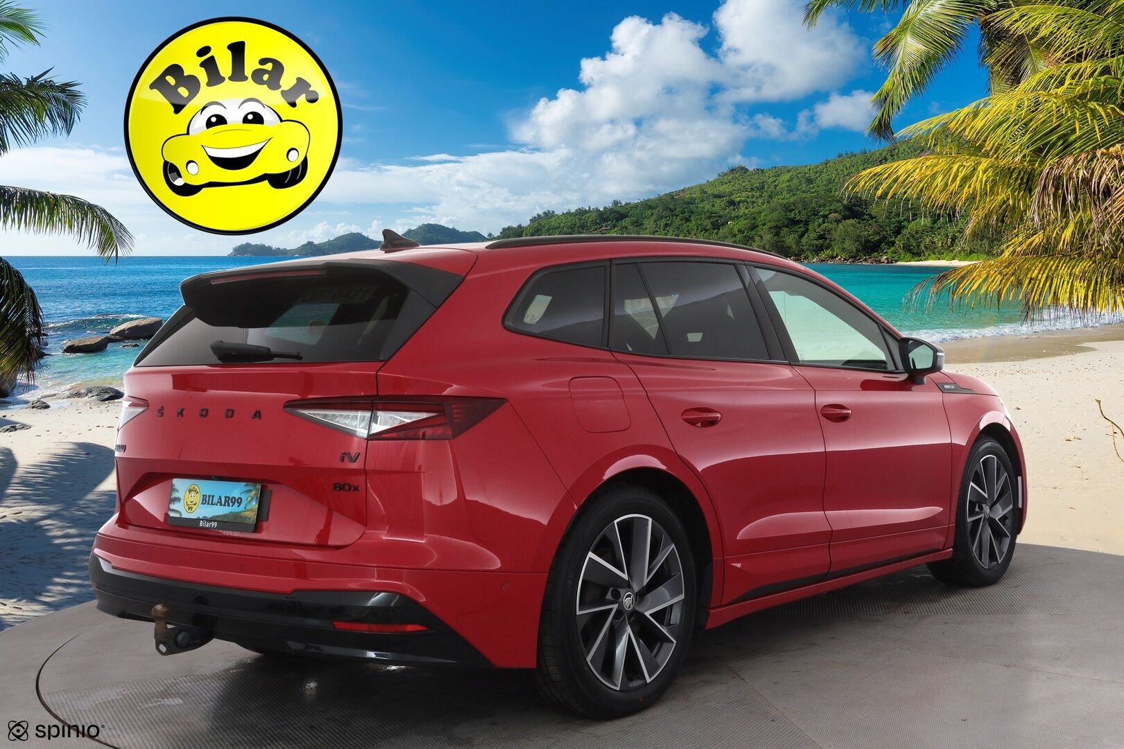 Skoda Enyaq 2022 80x 4x4 SportLine iV - | ACC | ILP | HUD | Koukku | Muistipenkki | Matrix | Crystal Face | Travel Assist | Nahka-alcantara | P.kamera | Keyless | Merkkihuollot | 2x renkaat aluin |