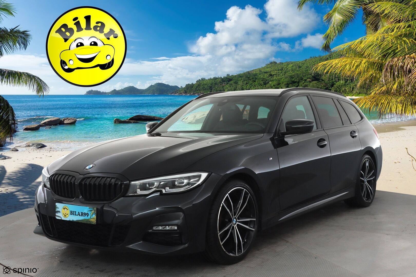 BMW 318 2022 G21 Touring 318i A Business M Sport - Sporttinahat | HiFi | Merkkihuollot | Vakkari | Apple&Android | Peruutuskamera | Digimittari | Shadowline