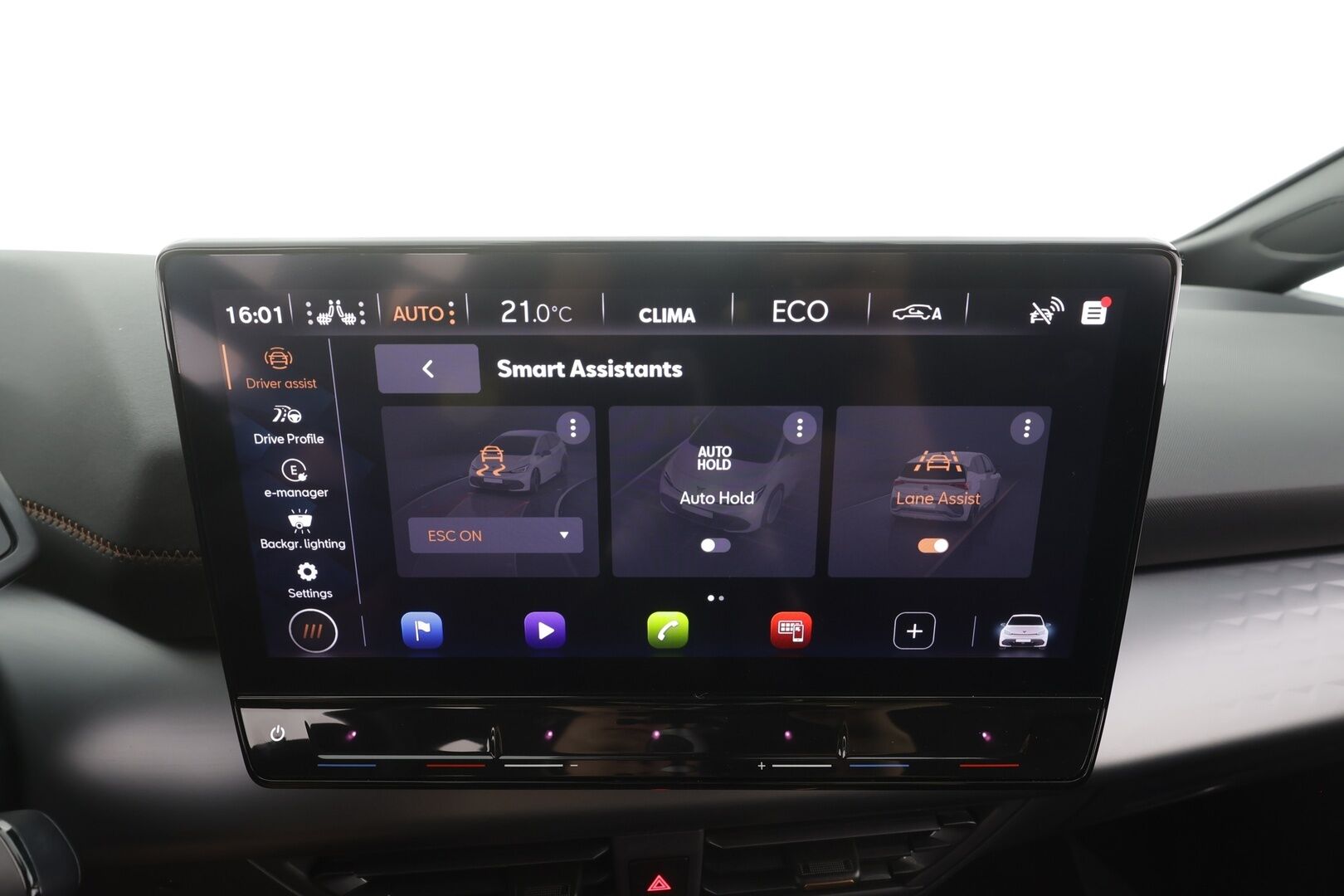 Cupra Born 2023 150 kW 58 kWh - | ACC | ILP | Side Assist | Lane Assist | P.kamera | Apple & Android | LED | Lämm. ratti | Ambient | RCTA | Road sign information | 