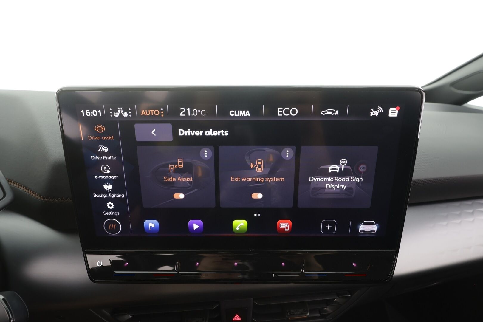 Cupra Born 2023 150 kW 58 kWh - | ACC | ILP | Side Assist | Lane Assist | P.kamera | Apple & Android | LED | Lämm. ratti | Ambient | RCTA | Road sign information | 