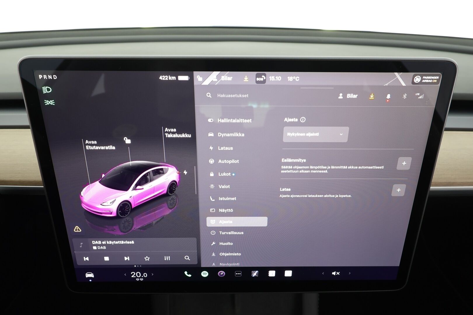 TESLA MODEL 3 2023 Performance Dual Motor - | ACC | ILP | FSD | Matrix | Lasikatto | Premium Audio | Muistipenkki | Sähkönahat | P.kamera | Sähk. takaluukku | 2x tesla alut | ALV |