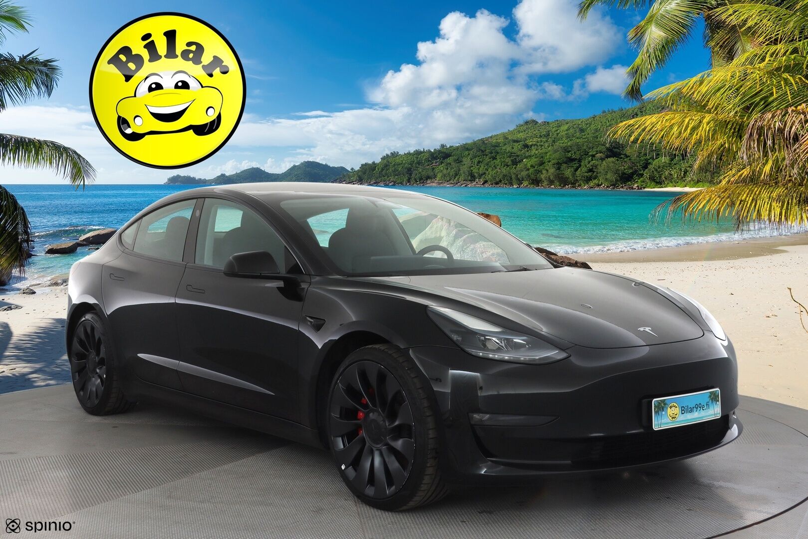 TESLA MODEL 3 2023 Performance Dual Motor - | ACC | ILP | FSD | Matrix | Lasikatto | Premium Audio | Muistipenkki | Sähkönahat | P.kamera | Sähk. takaluukku | 2x tesla alut | ALV |