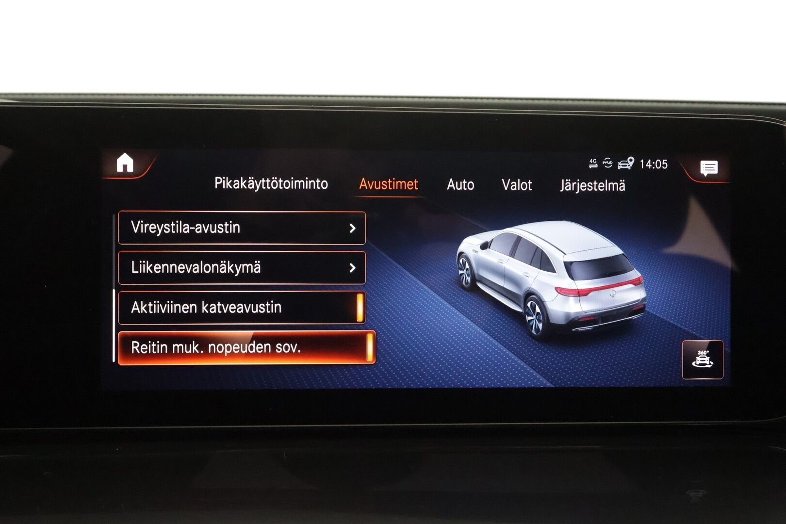 MERCEDES-BENZ EQC 2023 400 4Matic AMG - | Lasikattoluukku | Koukku | ILP | Distronic | 360 | Comfort-istuimet Muistilla | HUD | LED | Navi | Kaistavahti | Keyless | 2x Latauskaapelit | 