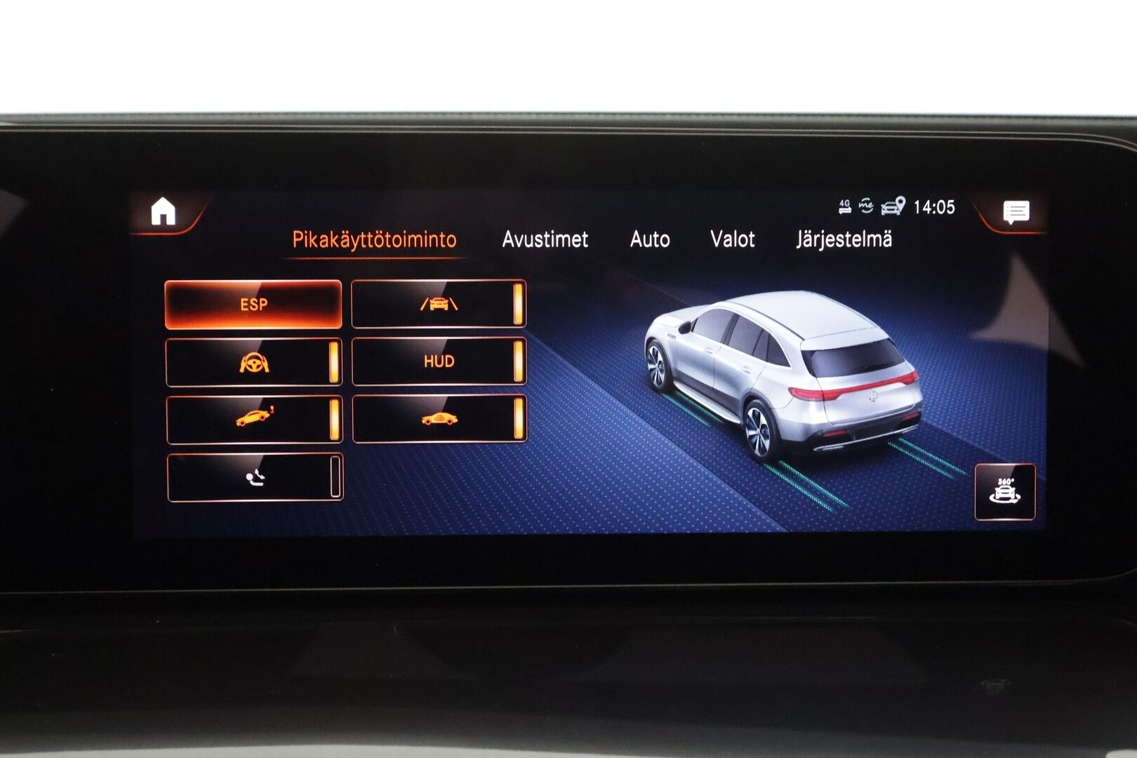 MERCEDES-BENZ EQC 2023 400 4Matic AMG - | Lasikattoluukku | Koukku | ILP | Distronic | 360 | Comfort-istuimet Muistilla | HUD | LED | Navi | Kaistavahti | Keyless | 2x Latauskaapelit | 