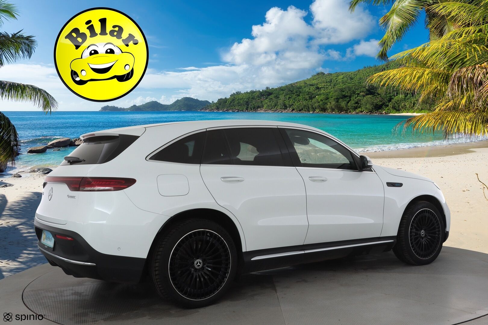 MERCEDES-BENZ EQC 2023 400 4Matic AMG - | Lasikattoluukku | Koukku | ILP | Distronic | 360 | Comfort-istuimet Muistilla | HUD | LED | Navi | Kaistavahti | Keyless | 2x Latauskaapelit | 