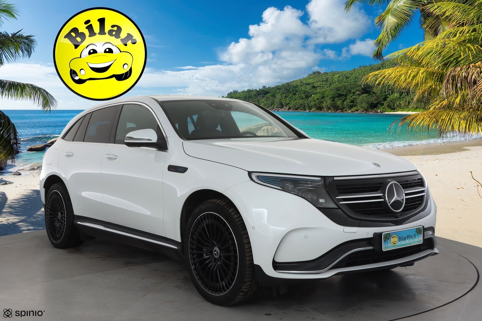 MERCEDES-BENZ EQC 2023 400 4Matic AMG - | Lasikattoluukku | Koukku | ILP | Distronic | 360 | Comfort-istuimet Muistilla | HUD | LED | Navi | Kaistavahti | Keyless | 2x Latauskaapelit | 