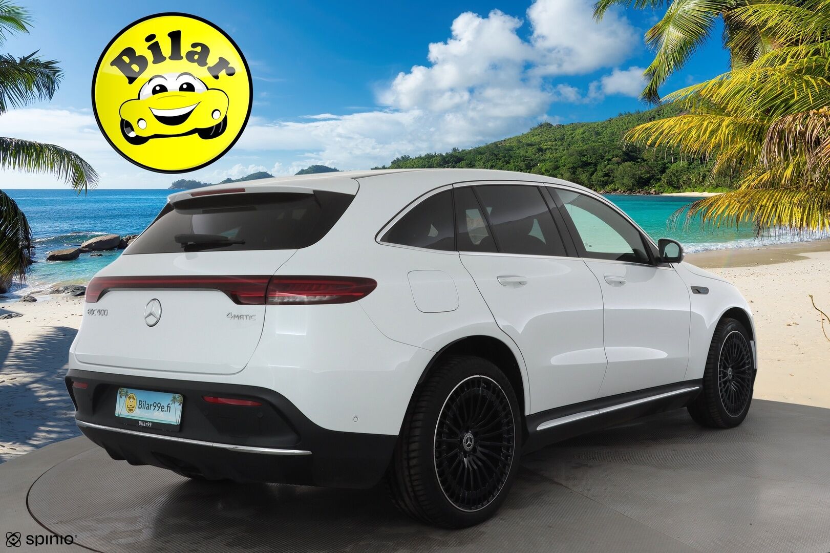 MERCEDES-BENZ EQC 2023 400 4Matic AMG - | Lasikattoluukku | Koukku | ILP | Distronic | 360 | Comfort-istuimet Muistilla | HUD | LED | Navi | Kaistavahti | Keyless | 2x Latauskaapelit | 