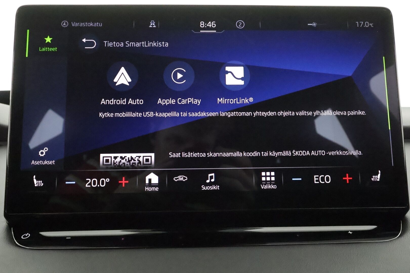 SKODA ENYAQ 2023 80 iV 204hv Sportline - | ACC | ILP | Koukku | HUD | Matrix | Muistipenkki | Canton | Nahka-alcantara | P.kamera | Ambient | Travel Assist | Side Assist | 2x renkaat aluin | 