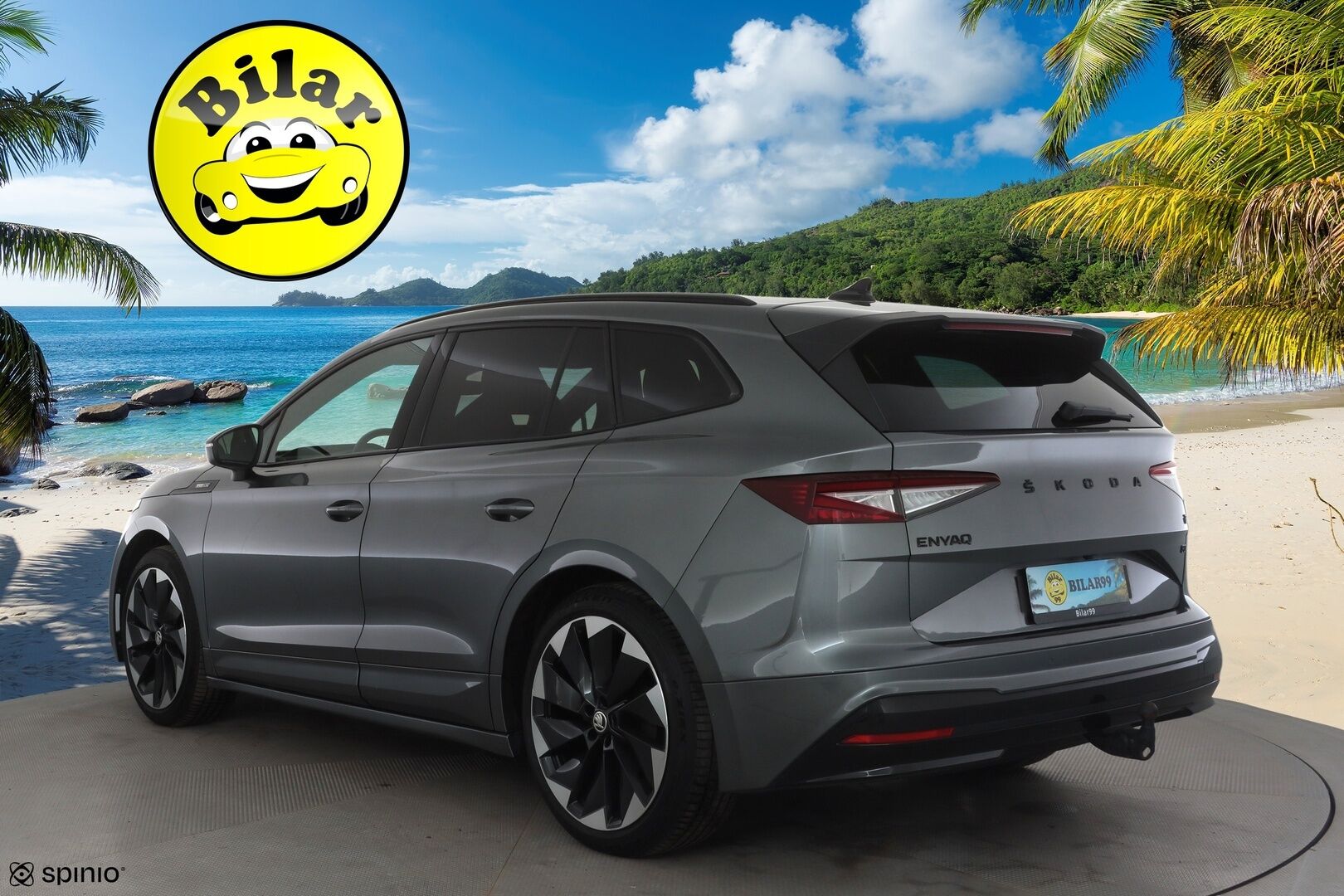SKODA ENYAQ 2023 80 iV 204hv Sportline - | ACC | ILP | Koukku | HUD | Matrix | Muistipenkki | Canton | Nahka-alcantara | P.kamera | Ambient | Travel Assist | Side Assist | 2x renkaat aluin | 