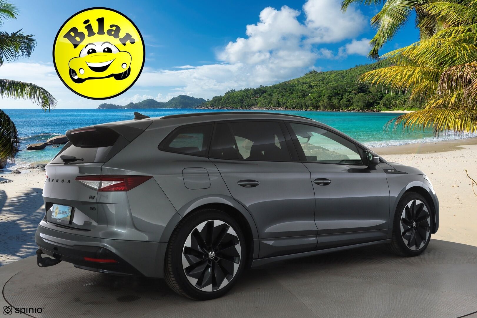SKODA ENYAQ 2023 80 iV 204hv Sportline - | ACC | ILP | Koukku | HUD | Matrix | Muistipenkki | Canton | Nahka-alcantara | P.kamera | Ambient | Travel Assist | Side Assist | 2x renkaat aluin | 