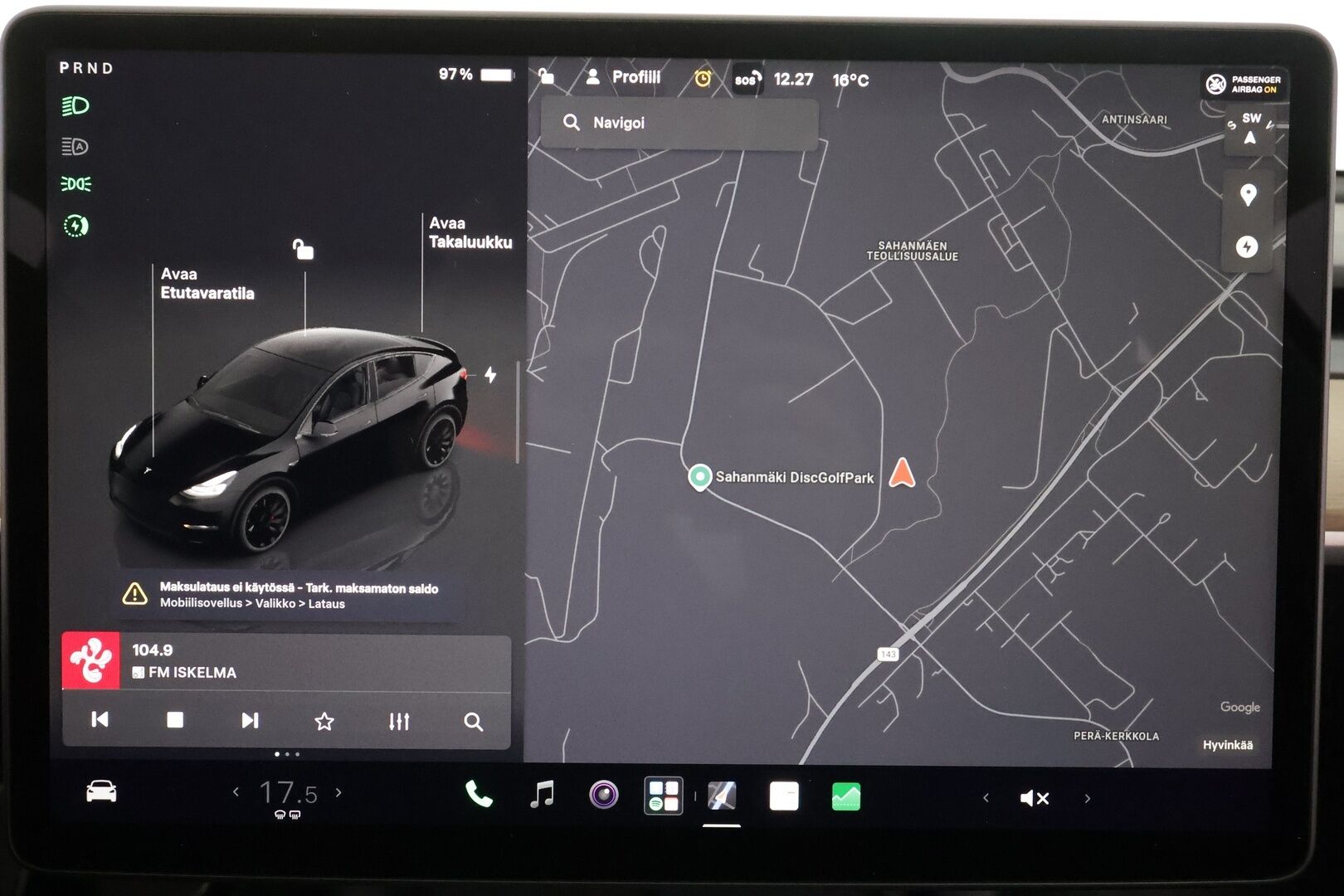 TESLA MODEL Y 2023 Performance Dual Motor - | ACC | ILP | Koukku | Ryzen | Matrix | Premium Audio | Lasikatto | Muistipenkki | Sähkönahat | Autosteer | P.kamera | 2x renkaat aluin | ALV |
