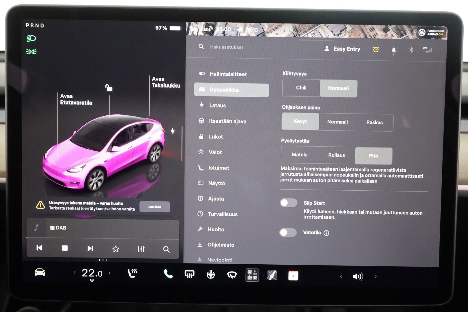 TESLA MODEL Y 2023 RWD - | ACC | ILP | Koukku | Ryzen | Matrix | Lasikatto | Premium Audio | Sähkönahat | Muistipenkki | P.kamera | Autosteer | 2x renkaat aluin | ALV |