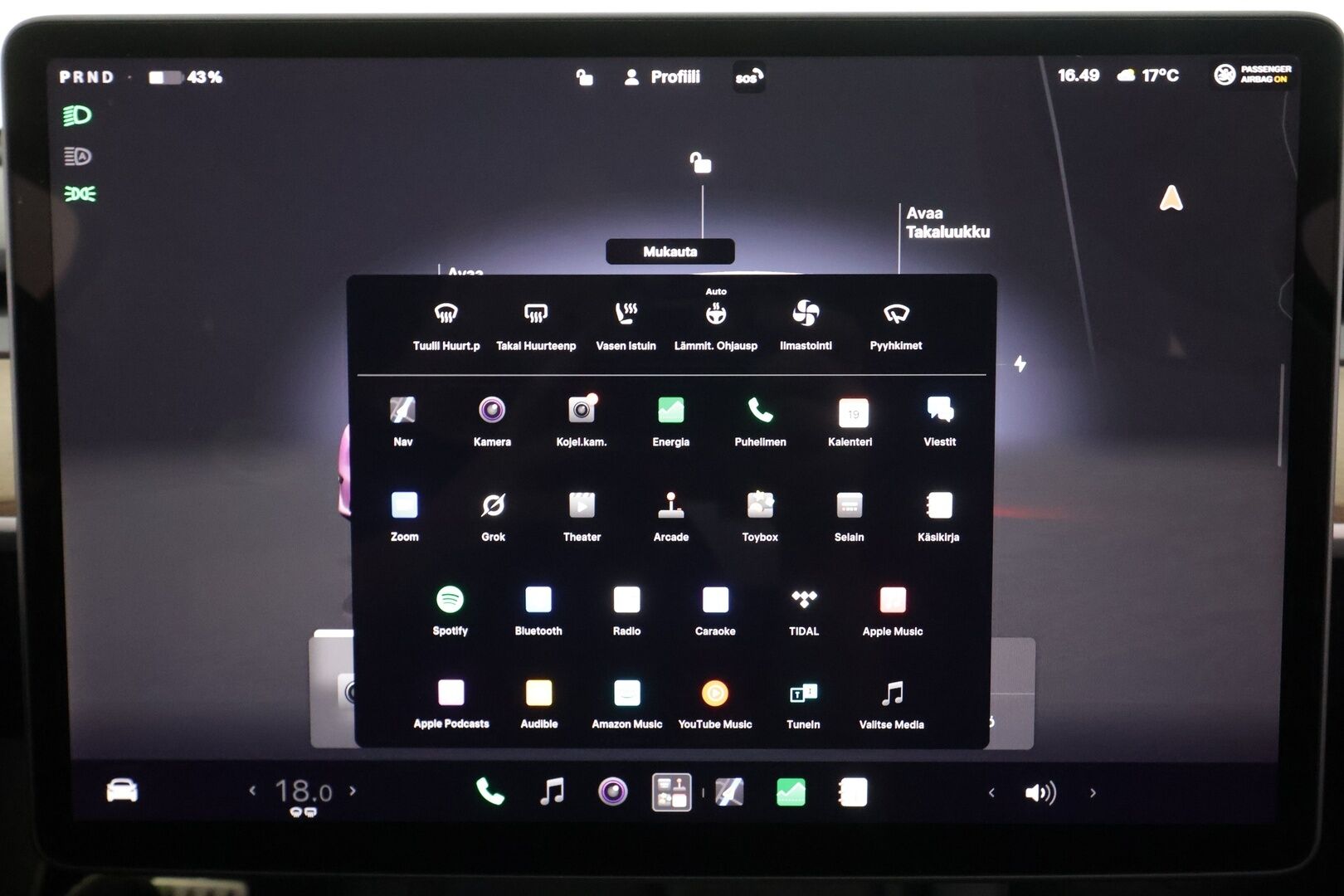 TESLA MODEL Y 2022 Performance - | ILP | Lasikatto | ACC | Matrix-LED | P.Kamera | Muistipenkki | Premium Audio | Navi | Kaistavahti | Keyless | 
