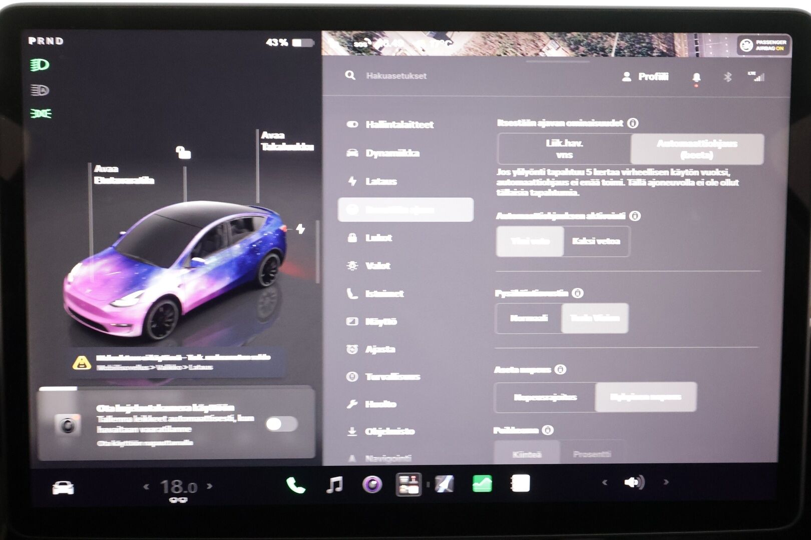 TESLA MODEL Y 2022 Performance - | ILP | Lasikatto | ACC | Matrix-LED | P.Kamera | Muistipenkki | Premium Audio | Navi | Kaistavahti | Keyless | 
