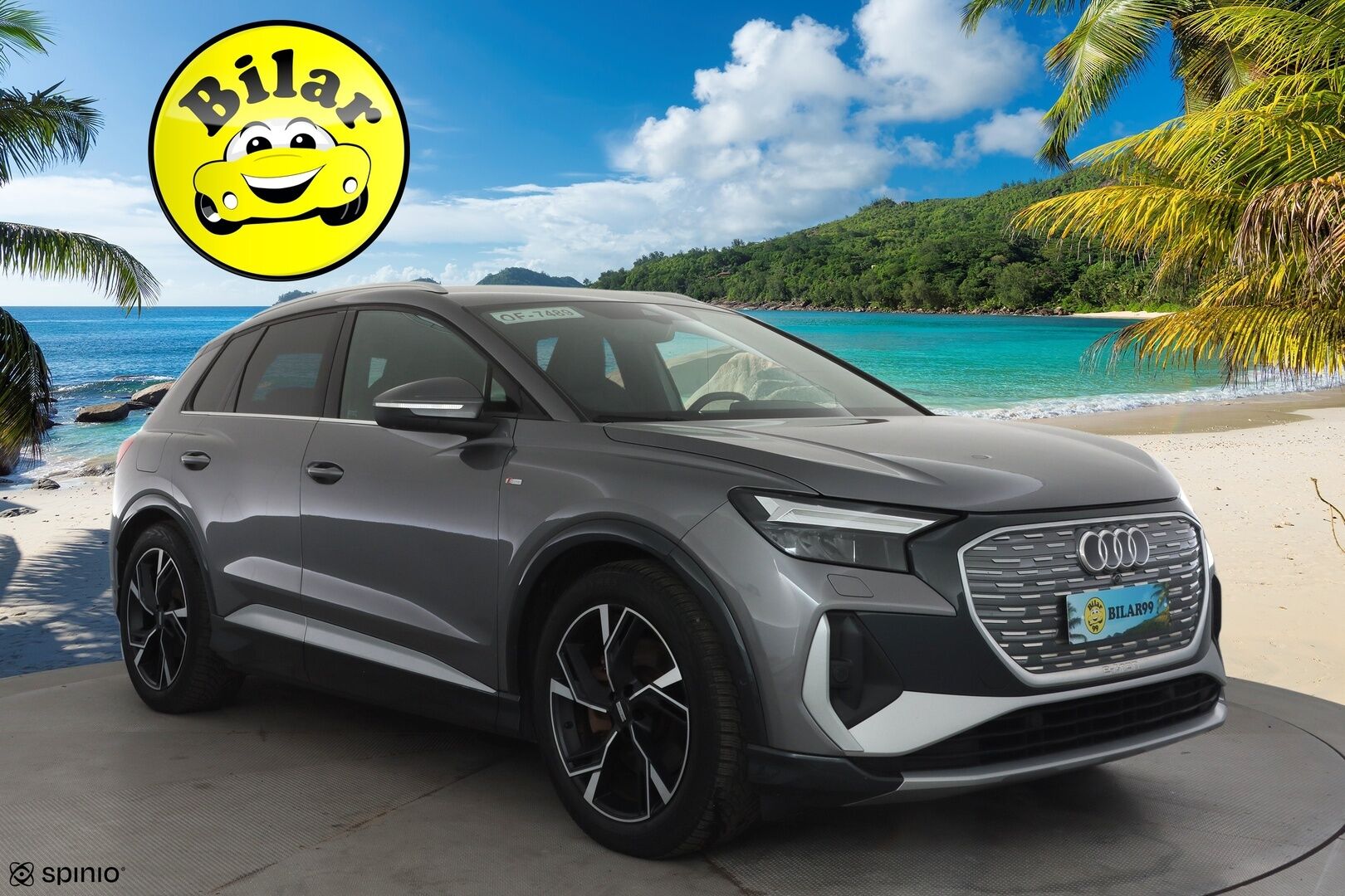 AUDI Q4 E-TRON 2023 50 E-Tron Quattro S-Line - | ACC | ILP | 2x S-Line | 360° | Sporttinahat | Kaistavahti | Katveavustin | Digimittaristo | Sähk. takaluukku | Apple & Android | 2x renkaat aluin | ALV |