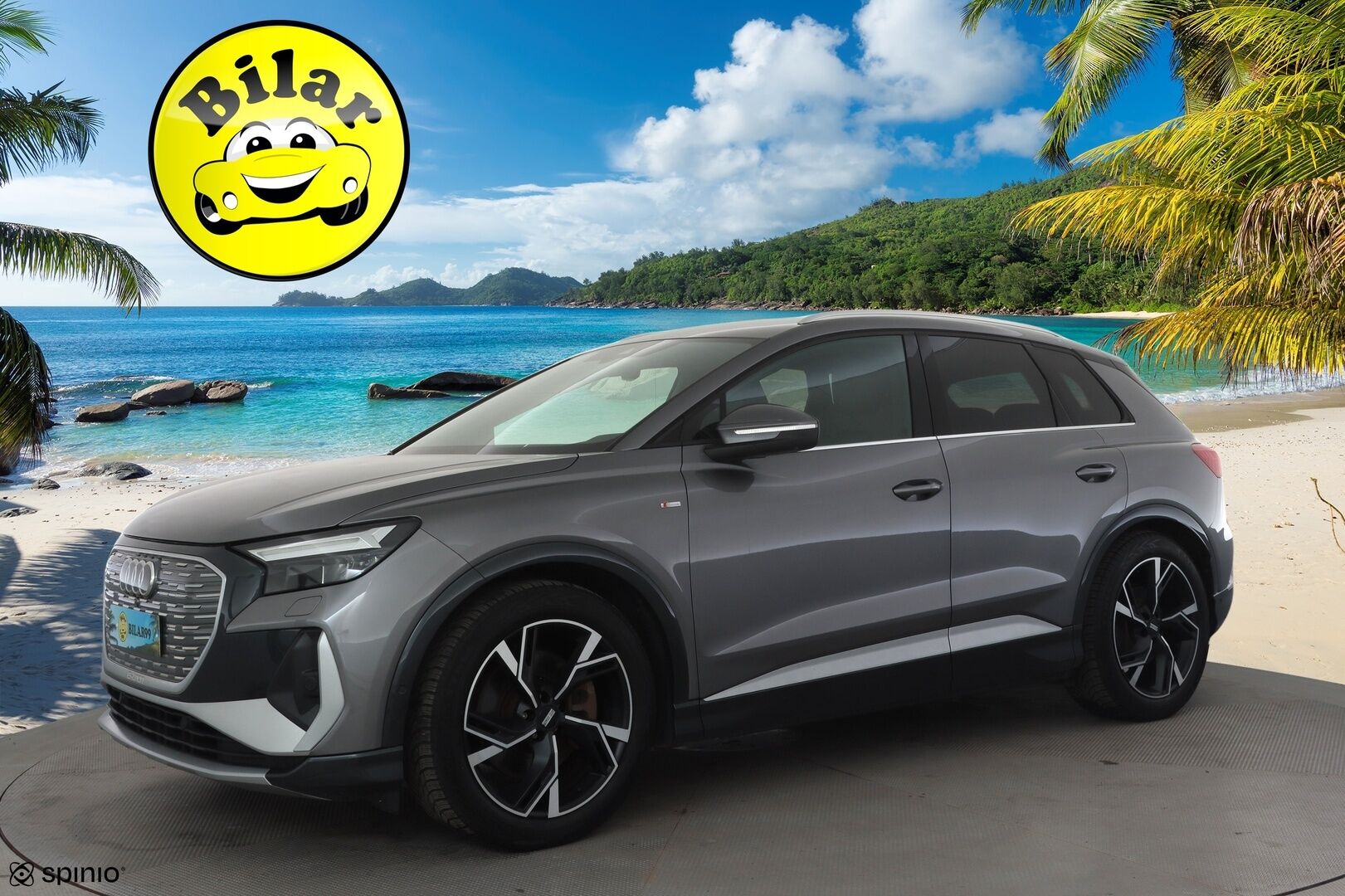 AUDI Q4 E-TRON 2023 50 E-Tron Quattro S-Line - | ACC | ILP | 2x S-Line | 360° | Sporttinahat | Kaistavahti | Katveavustin | Digimittaristo | Sähk. takaluukku | Apple & Android | 2x renkaat aluin | ALV |