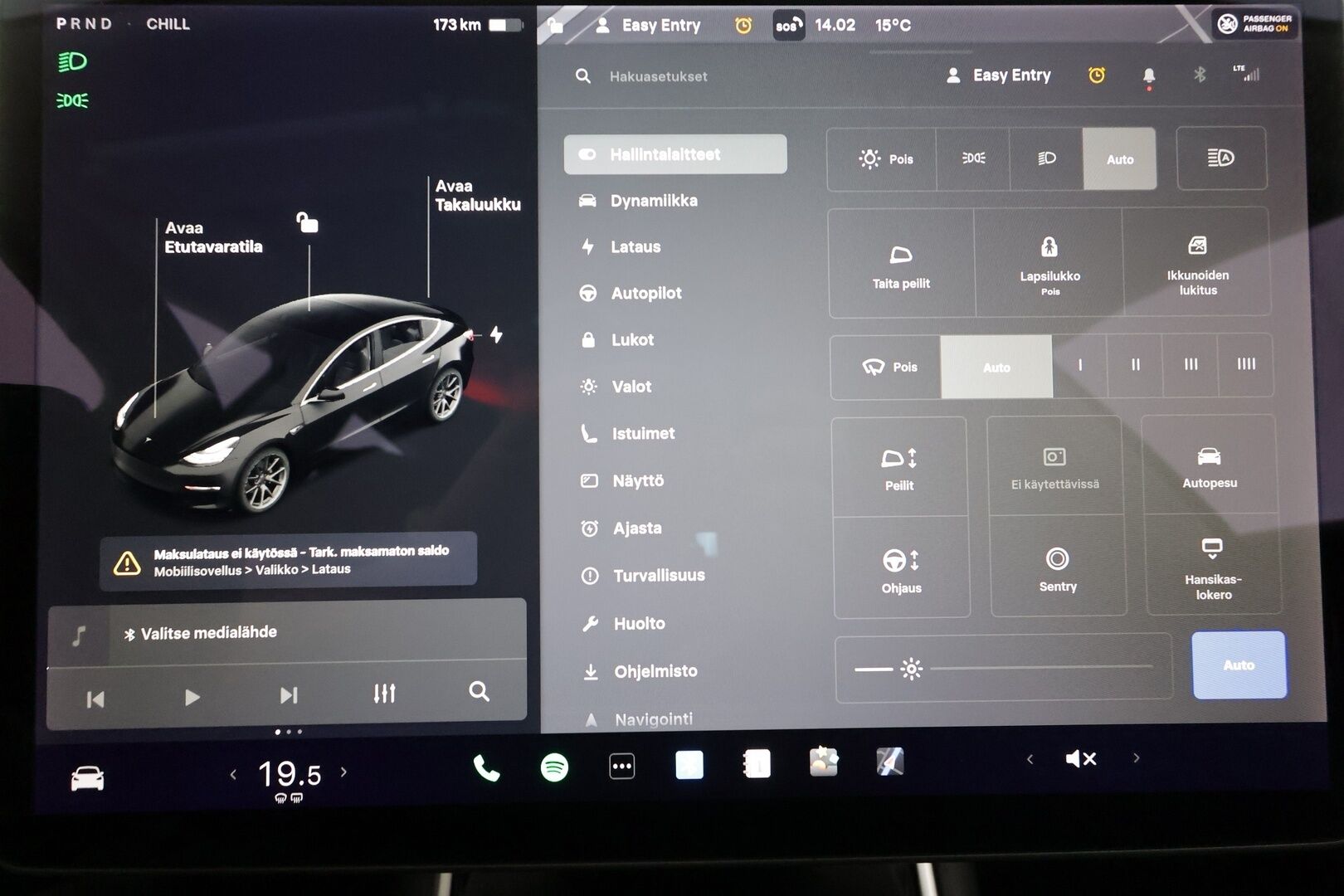 Tesla Model 3 2020 Standard Range Plus - | Lasikatto | ACC | LED | P.Kamera | Muistipenkki | Premium Speakers | Kaistavahti | Navi | Keyless | Kahdet renkaat |