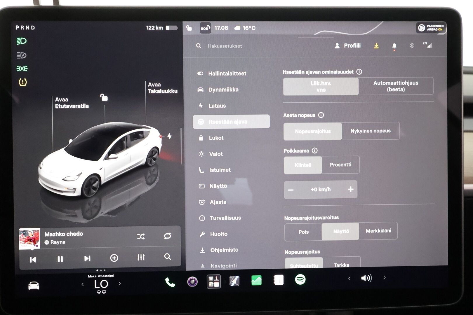 Tesla Model 3 2023 RWD - | ILP | ACC | Lasikatto | Matrix-LED | P.Kamera | Muistipenkki | Premium Speakers | Navi | Kaistavahti | Keyless |