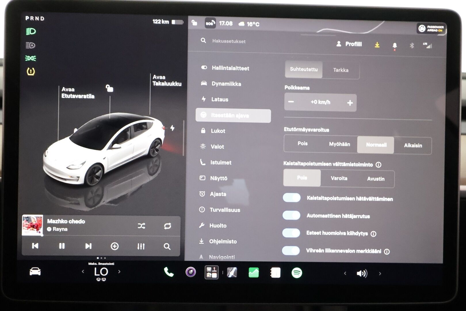 Tesla Model 3 2023 RWD - | ILP | ACC | Lasikatto | Matrix-LED | P.Kamera | Muistipenkki | Premium Speakers | Navi | Kaistavahti | Keyless |