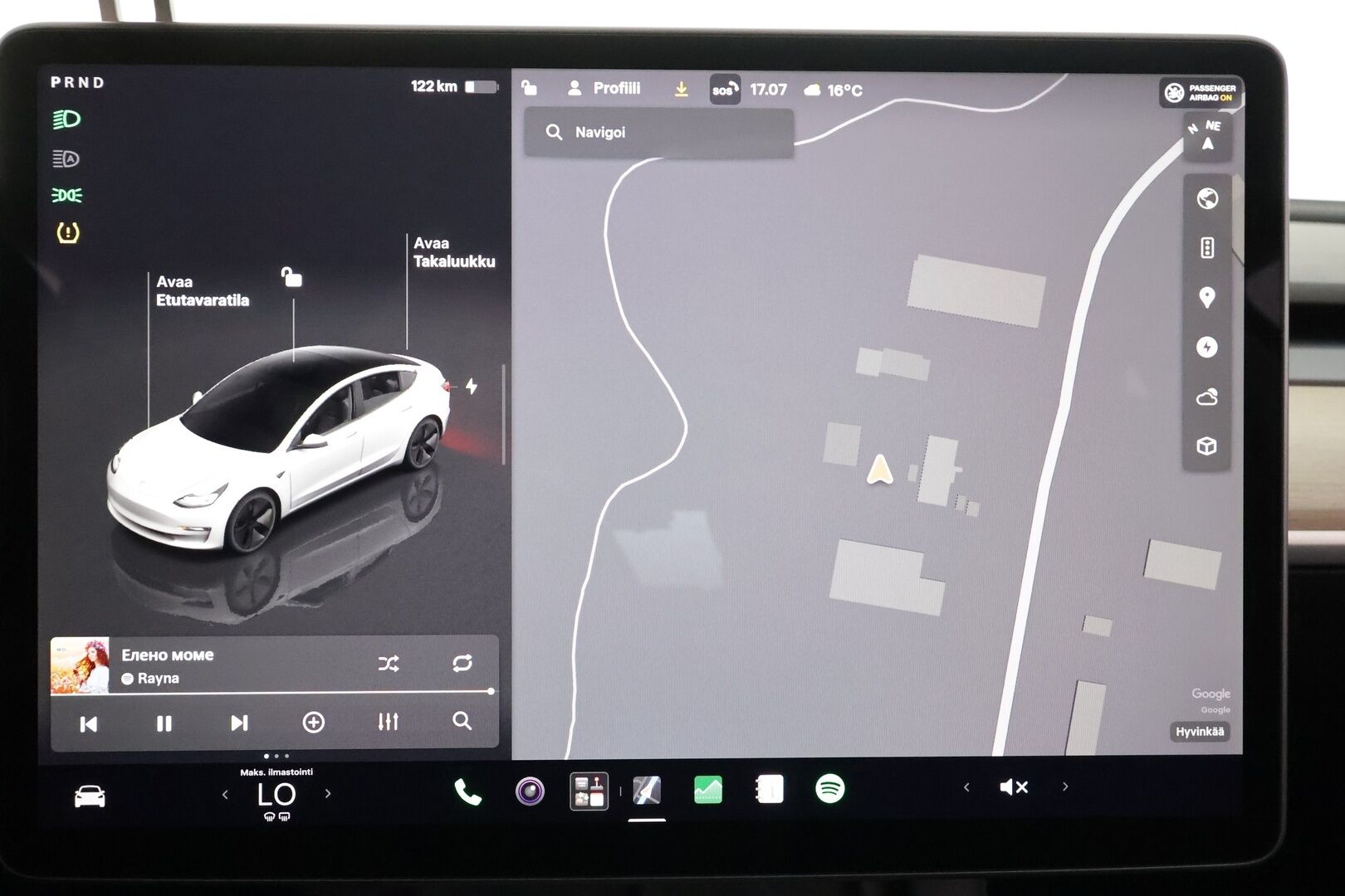 Tesla Model 3 2023 RWD - | ILP | ACC | Lasikatto | Matrix-LED | P.Kamera | Muistipenkki | Premium Speakers | Navi | Kaistavahti | Keyless |