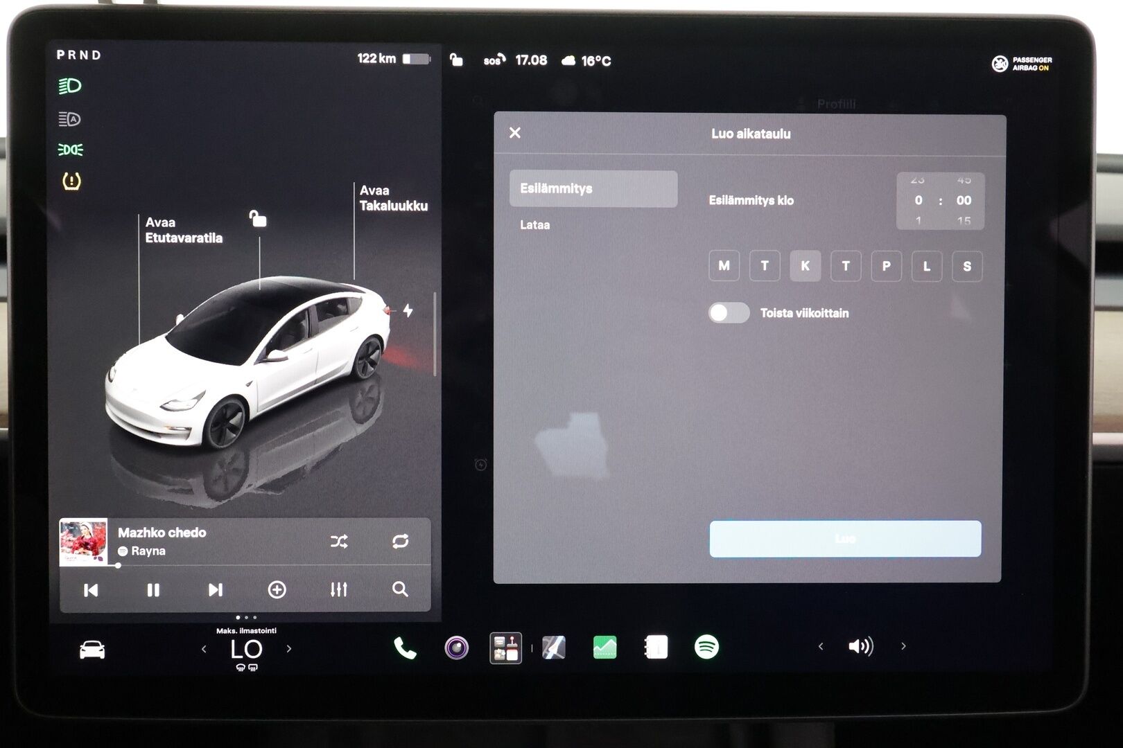 Tesla Model 3 2023 RWD - | ILP | ACC | Lasikatto | Matrix-LED | P.Kamera | Muistipenkki | Premium Speakers | Navi | Kaistavahti | Keyless |