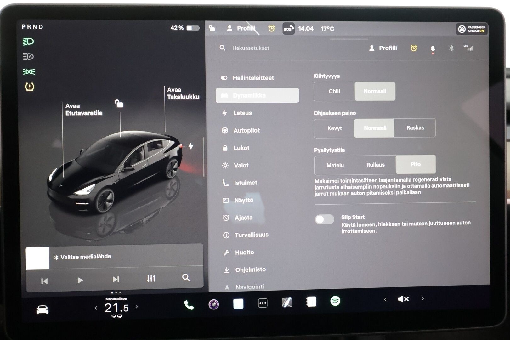 TESLA MODEL 3 2023 Long Range Dual Motor - | ACC | ILP | Matrix | Ryzen | Lasikatto | Muistipenkki | Sähkönahat | Premium audio | P.kamera | Autosteer | 2x renkaat aluin | ALV | 
