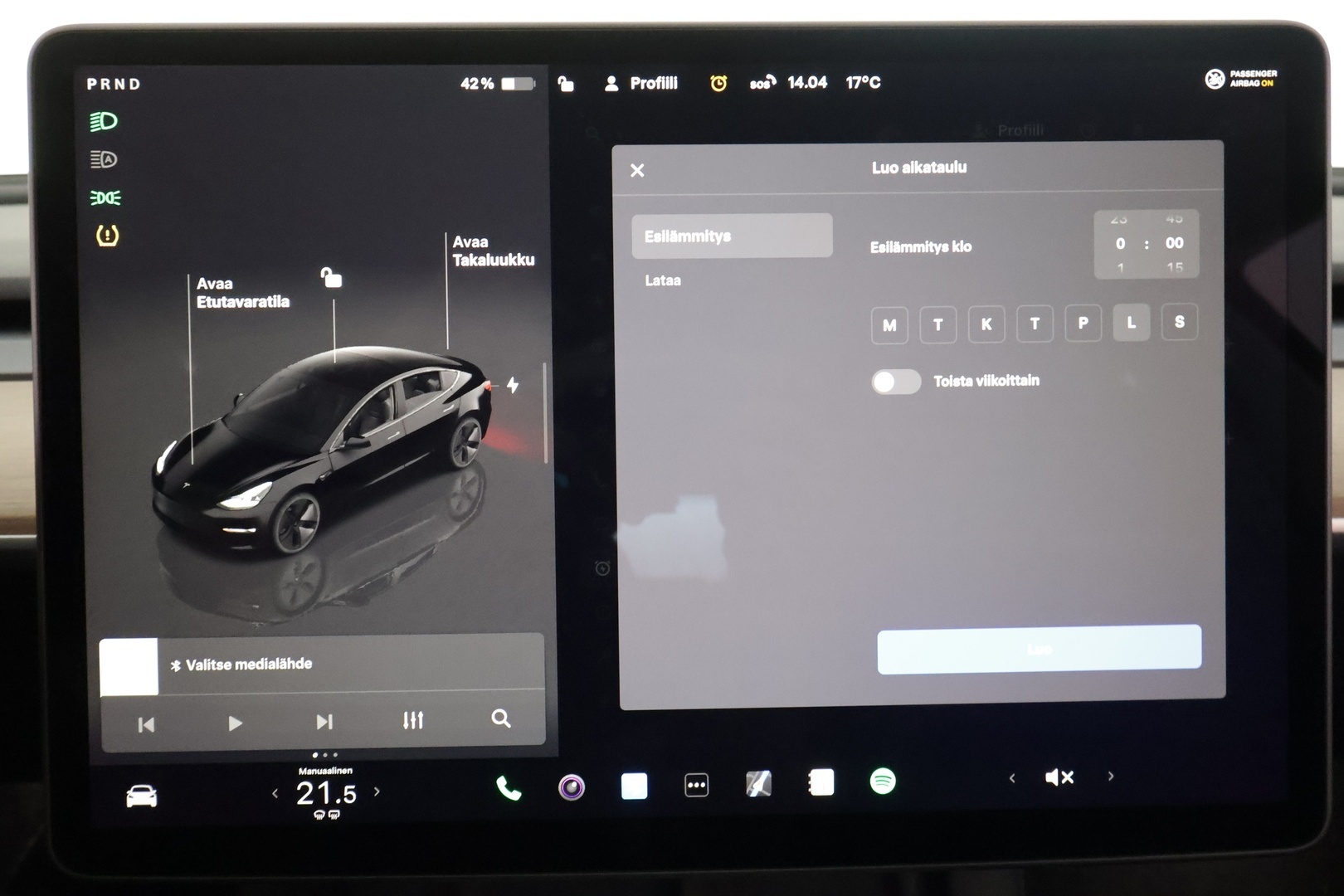 TESLA MODEL 3 2023 Long Range Dual Motor - | ACC | ILP | Matrix | Ryzen | Lasikatto | Muistipenkki | Sähkönahat | Premium audio | P.kamera | Autosteer | 2x renkaat aluin | ALV | 